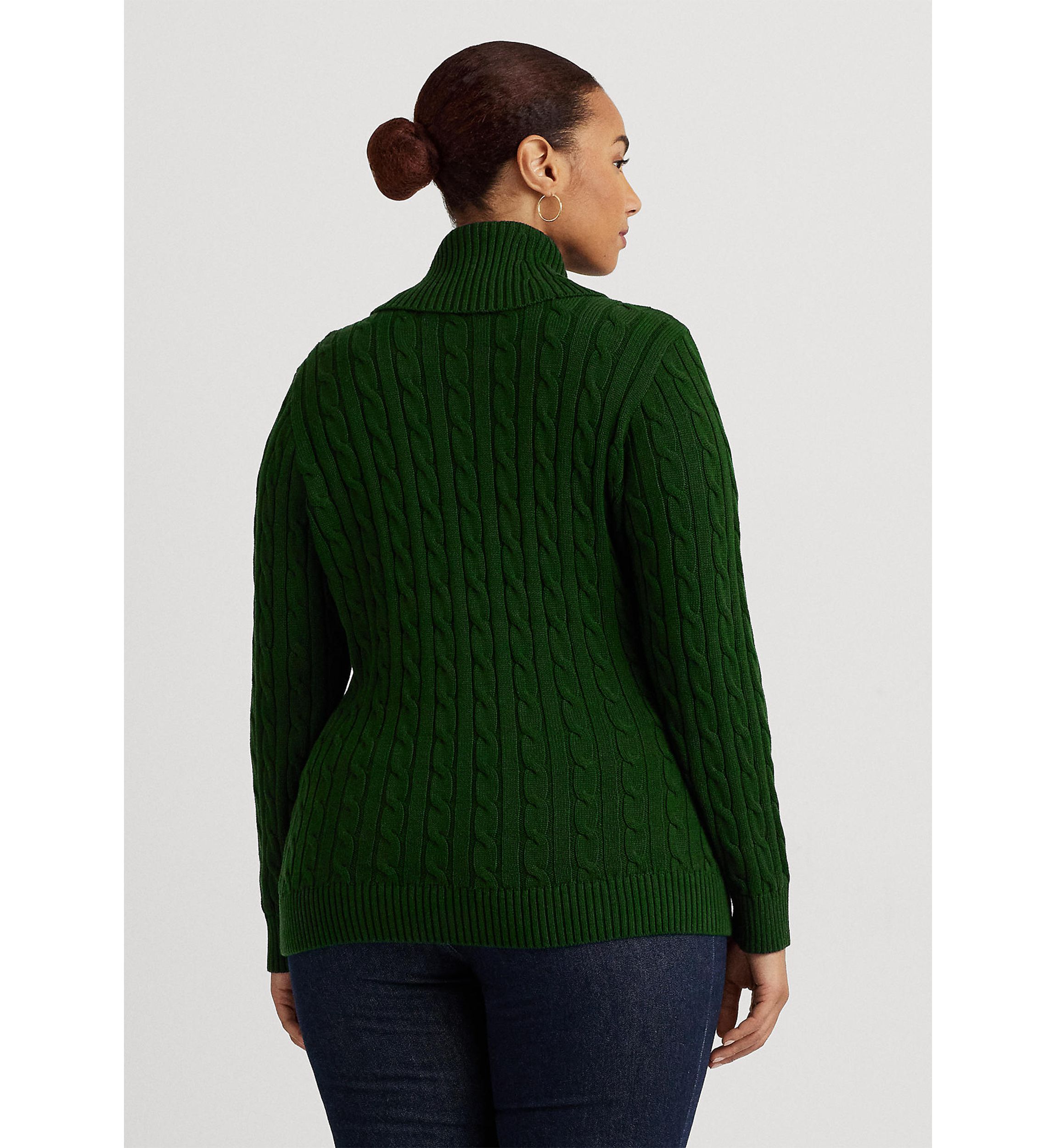 Plus Size Buckled Cotton Sweater