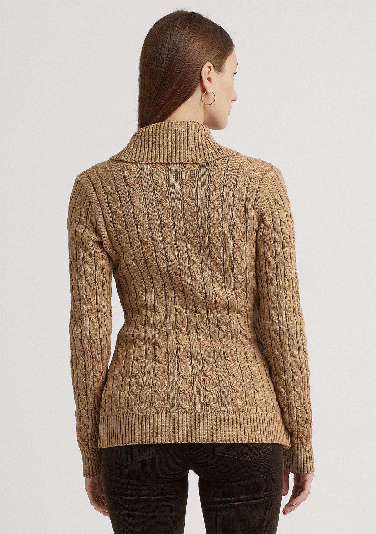 Petite Buckled Cotton Sweater