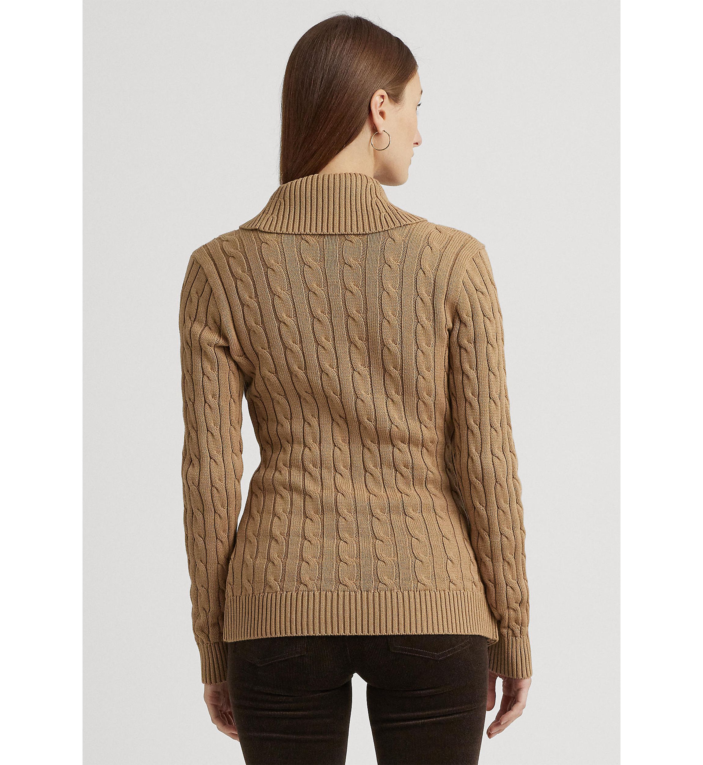 Petite Buckled Cotton Sweater