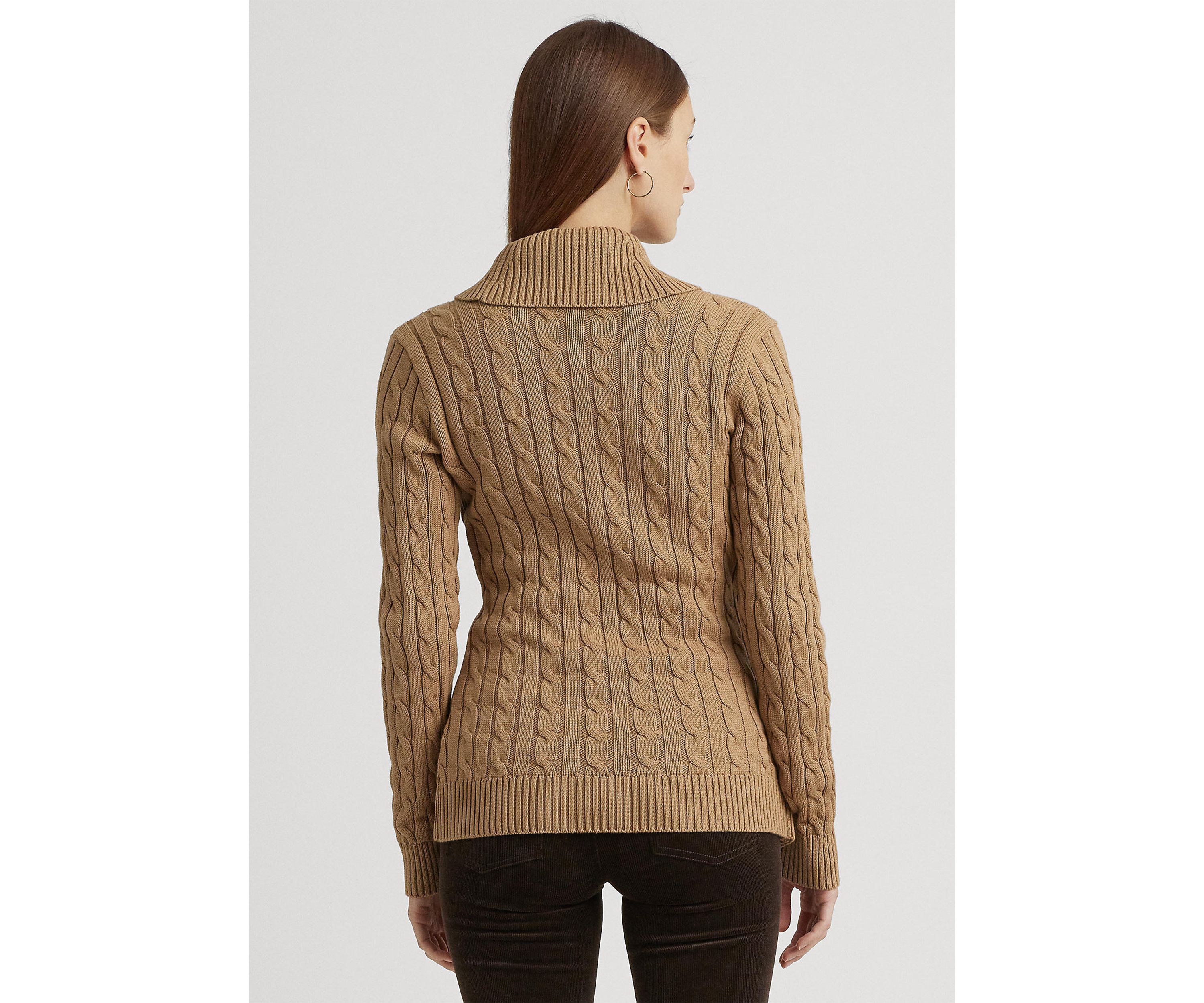 Petite Buckled Cotton Sweater