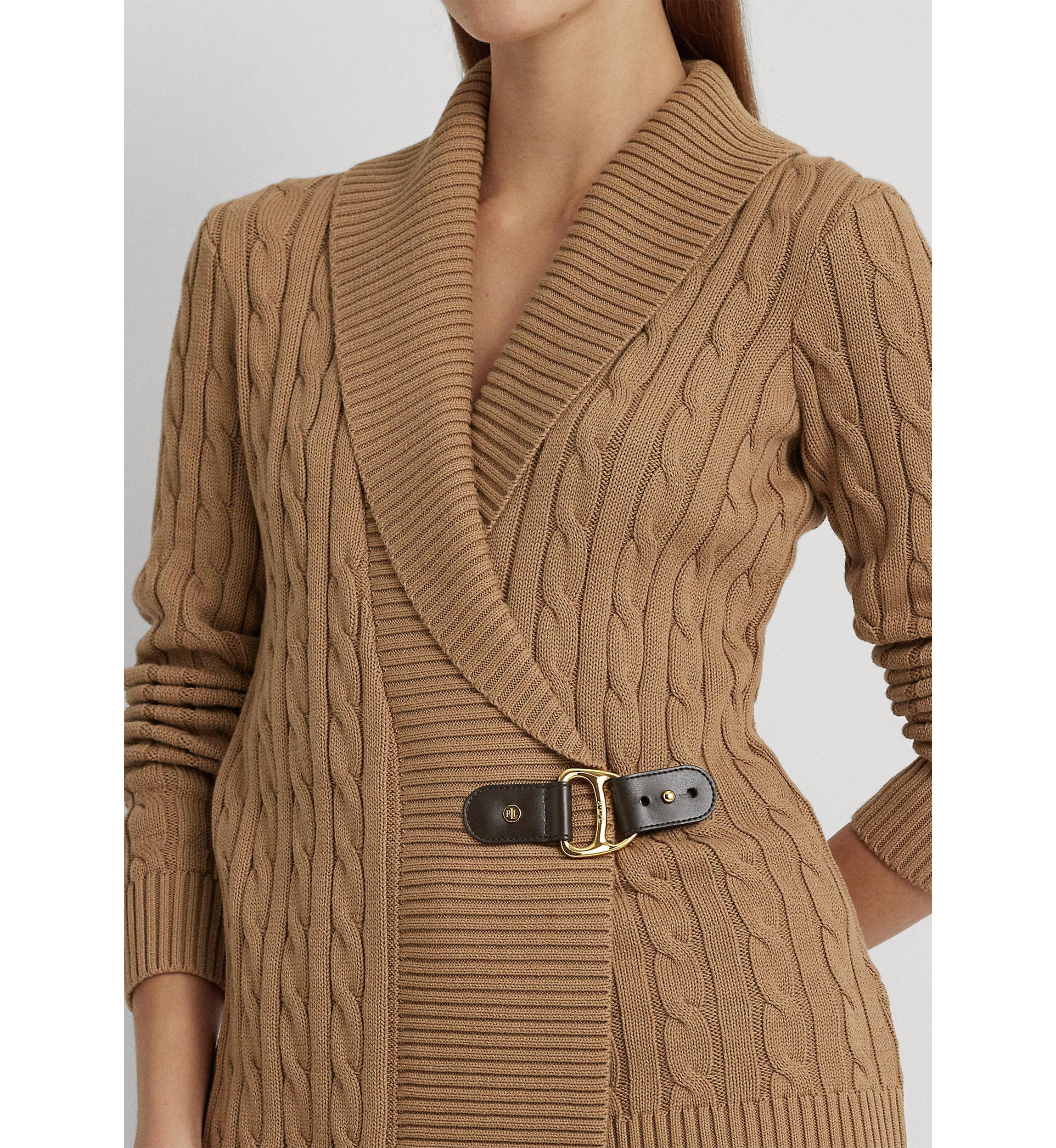 Petite Buckled Cotton Sweater