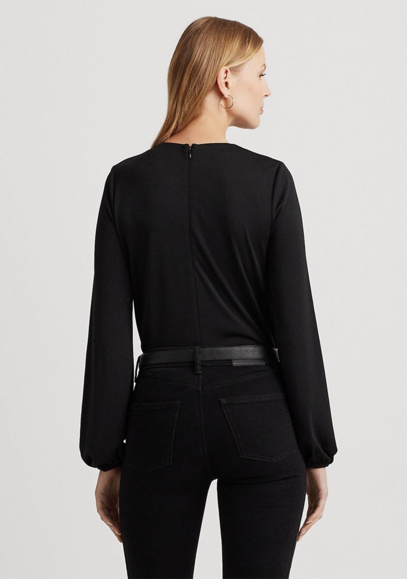 Logo-Trim Stretch Jersey Top