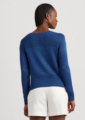 Long Sleeve Washable Cashmere Crewneck Sweater