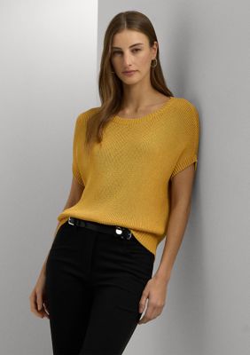 ラルフ・ローレン Lauren Ralph Lauren Plus Size Rib-ニット Short-Sleeve Sweater レディース S Women's Lauren Ralph Lauren Plus Size Rib-Knit Short-Sleeve