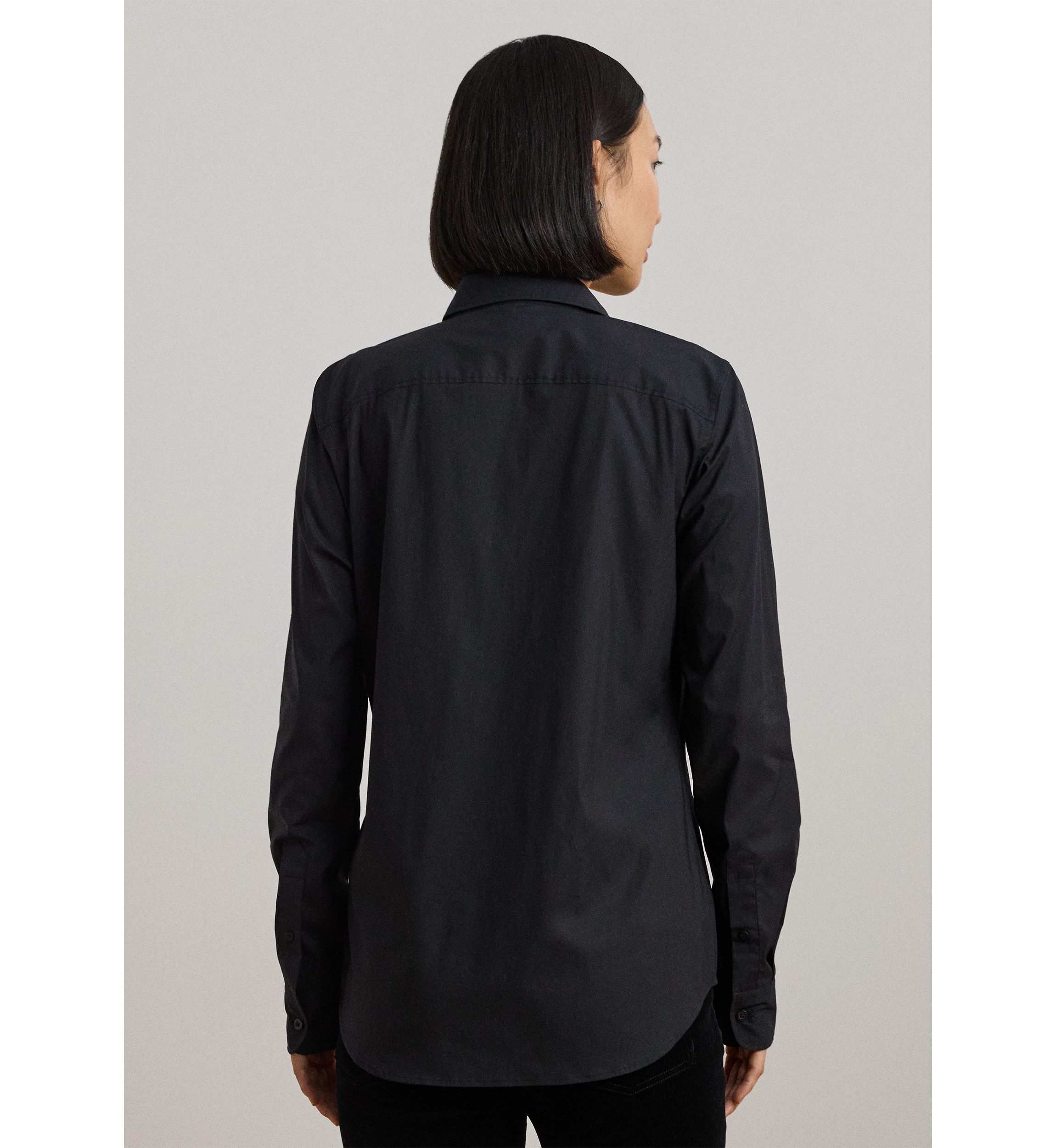 Womens Classic Fit Beaded-Crest Shirt