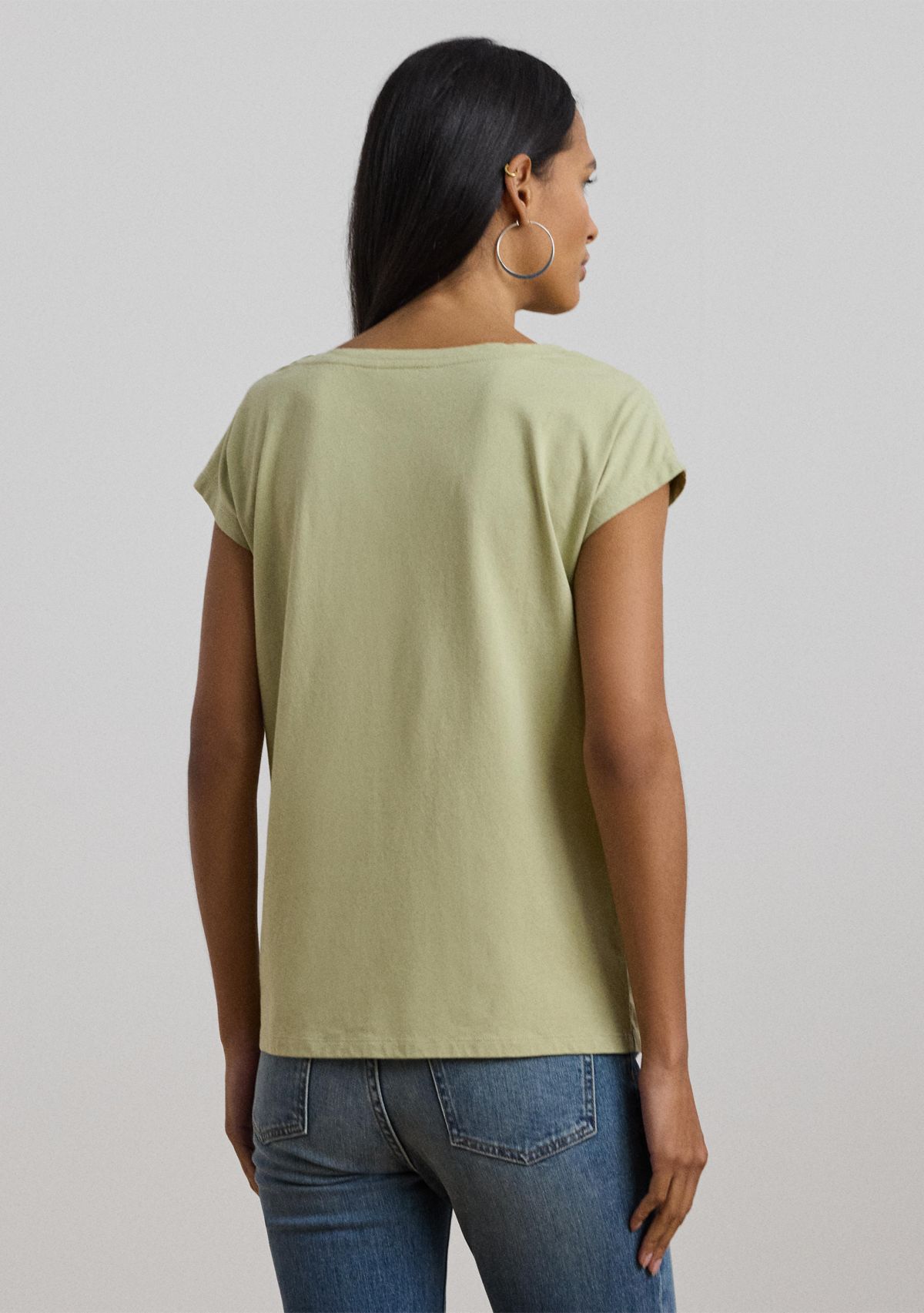 Petite Embroidered Jersey T-Shirt
