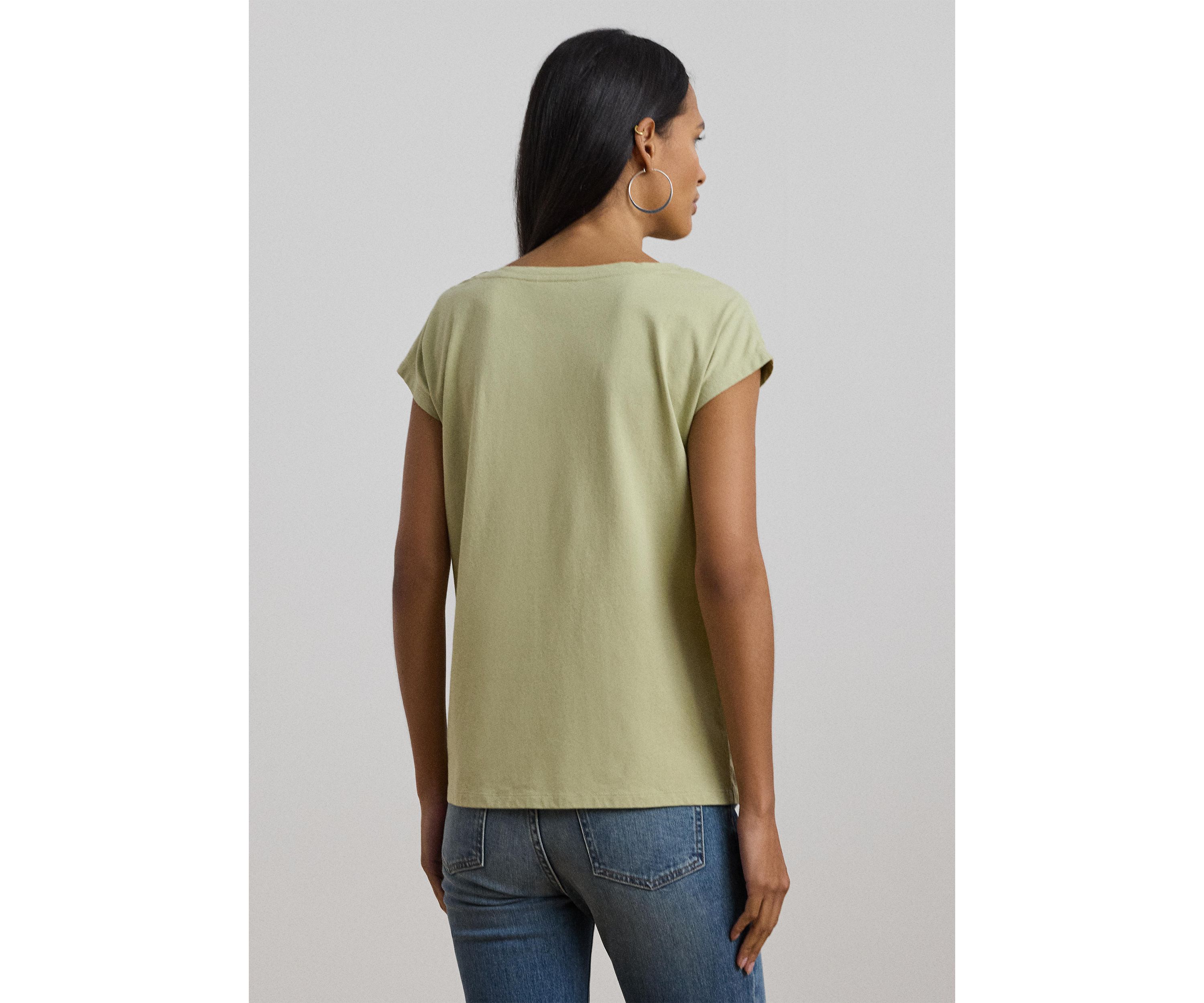 Petite Embroidered Jersey T-Shirt