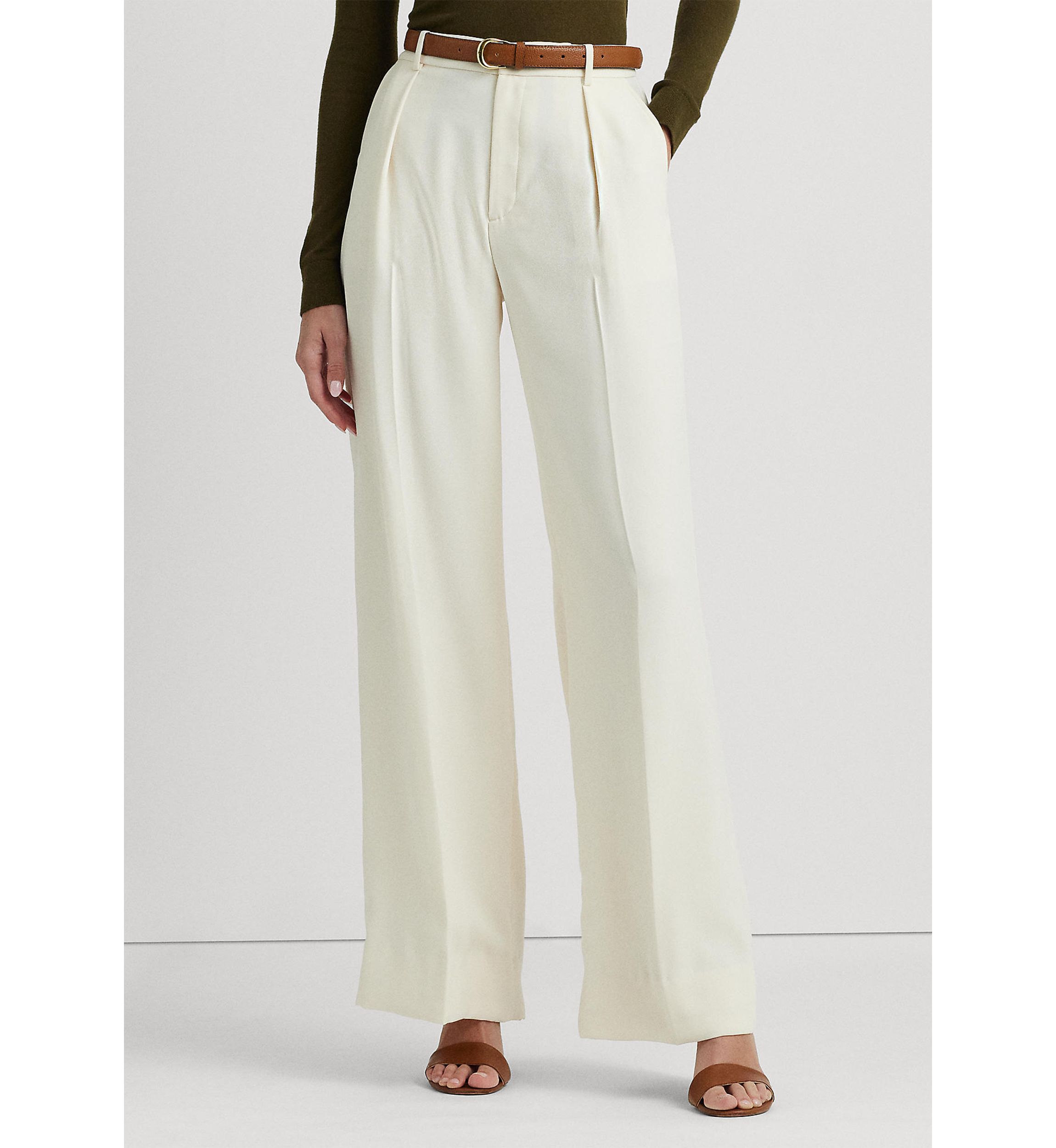Double Faced Georgette Wide Leg Pants