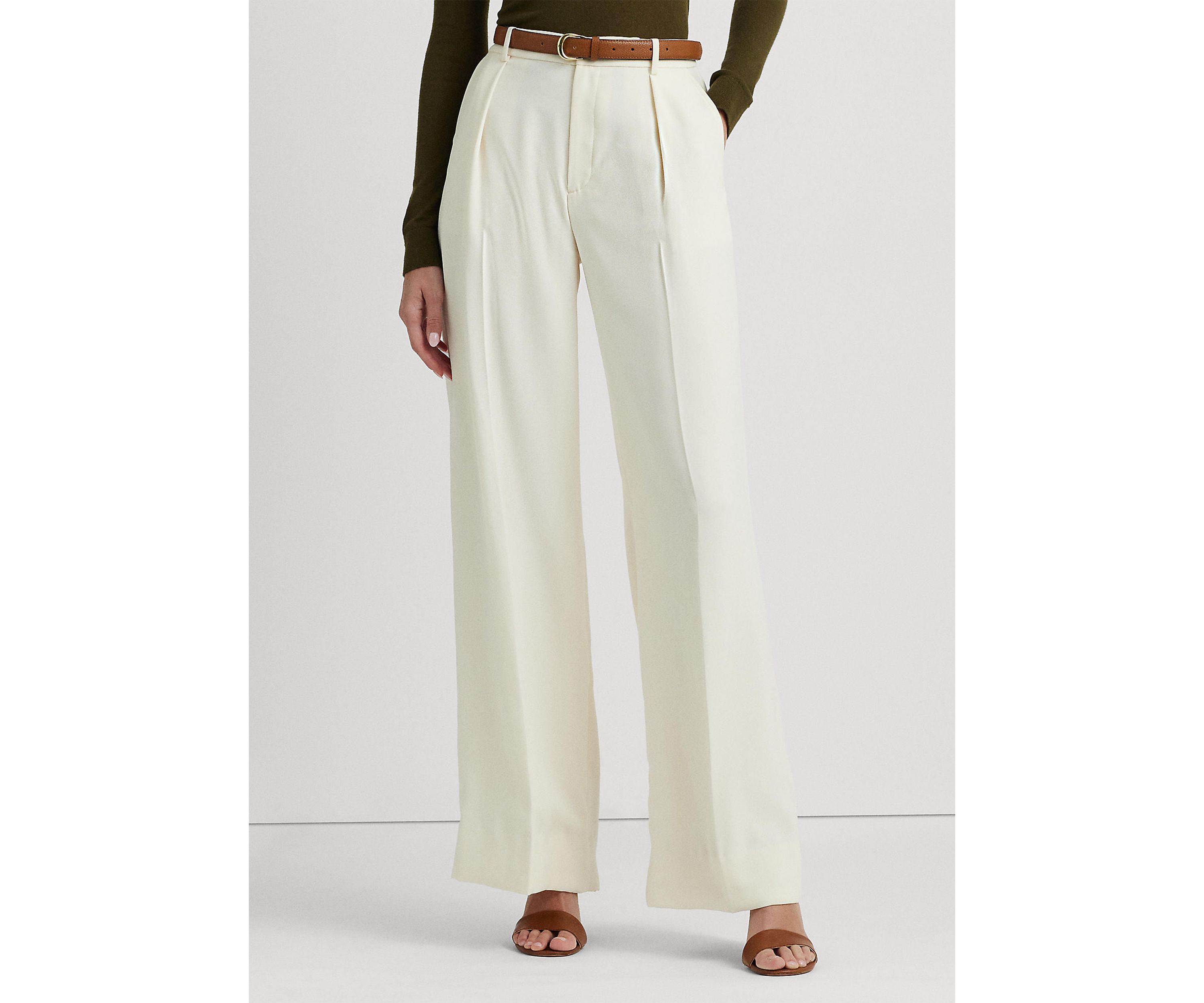 Double Faced Georgette Wide Leg Pants