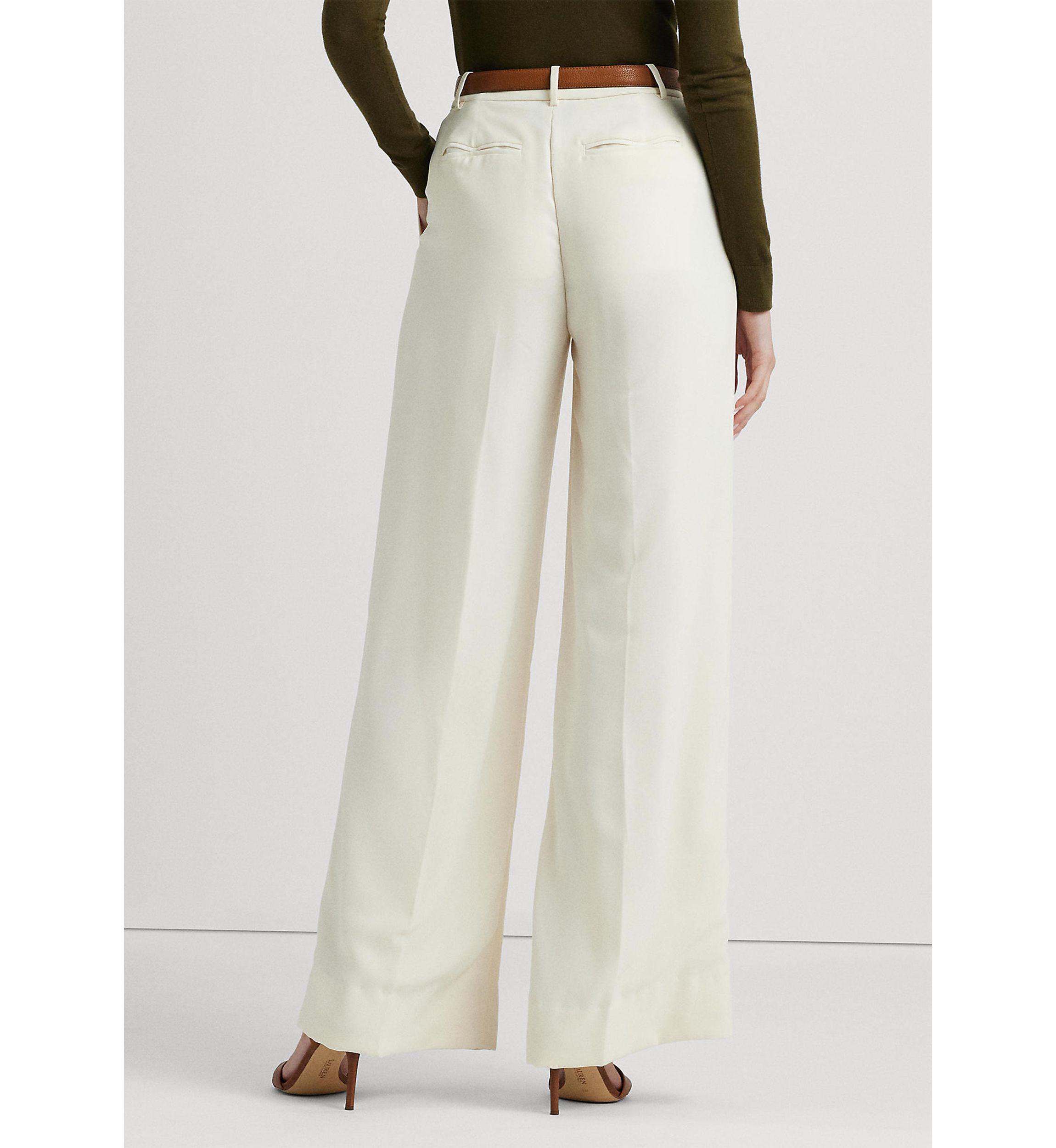 Double Faced Georgette Wide Leg Pants