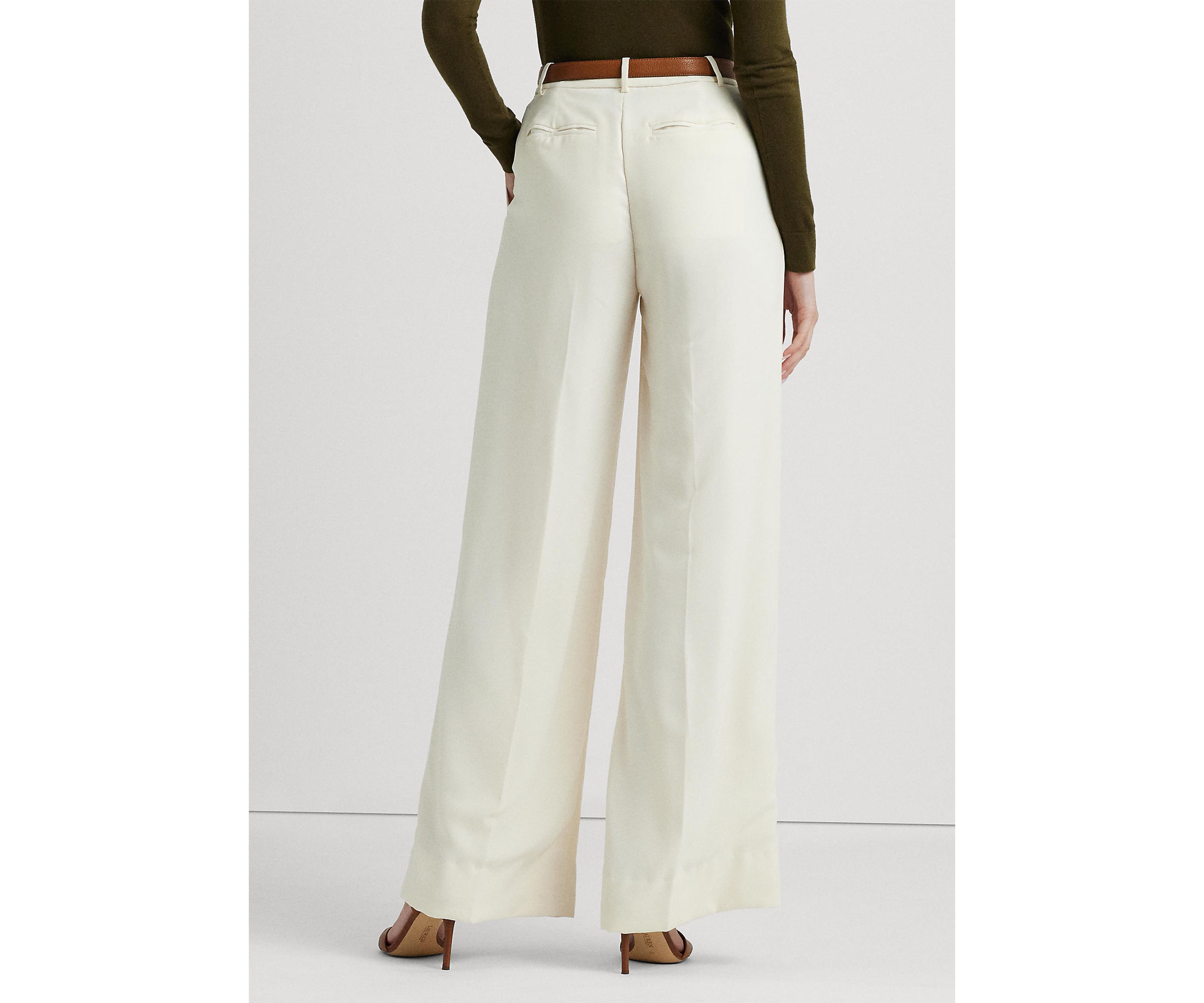 Double Faced Georgette Wide Leg Pants