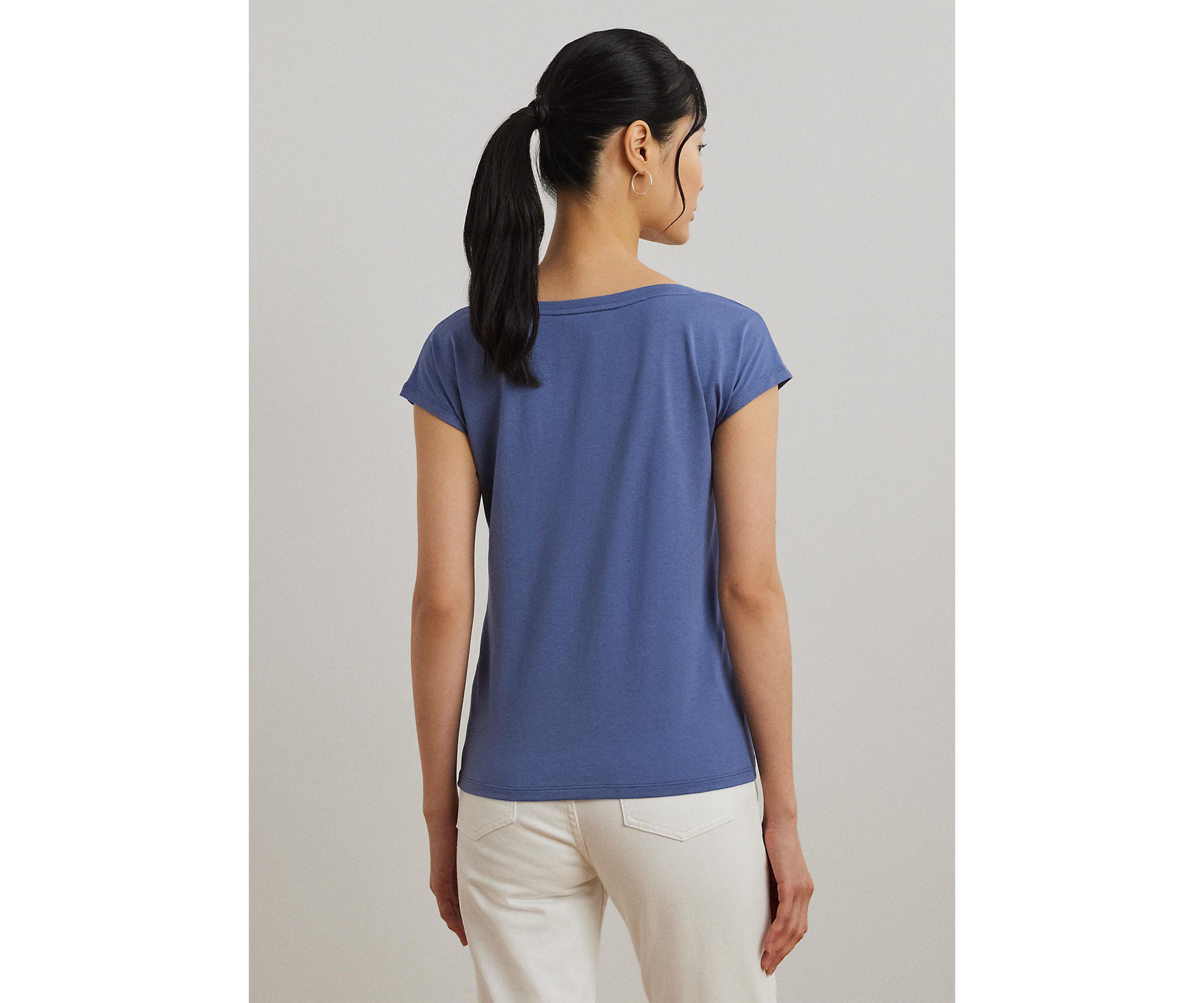 Cotton Blend Jersey Graphic T-Shirt