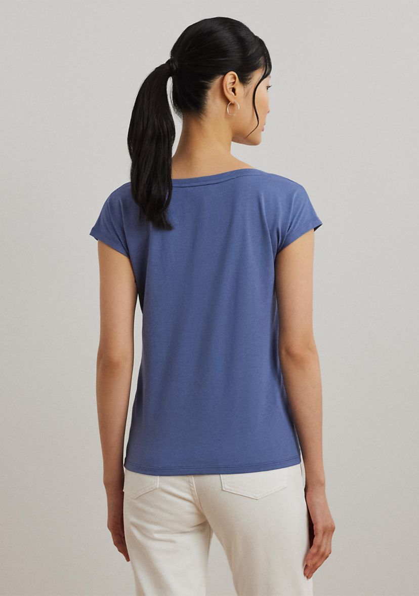 Cotton Blend Jersey Graphic T-Shirt