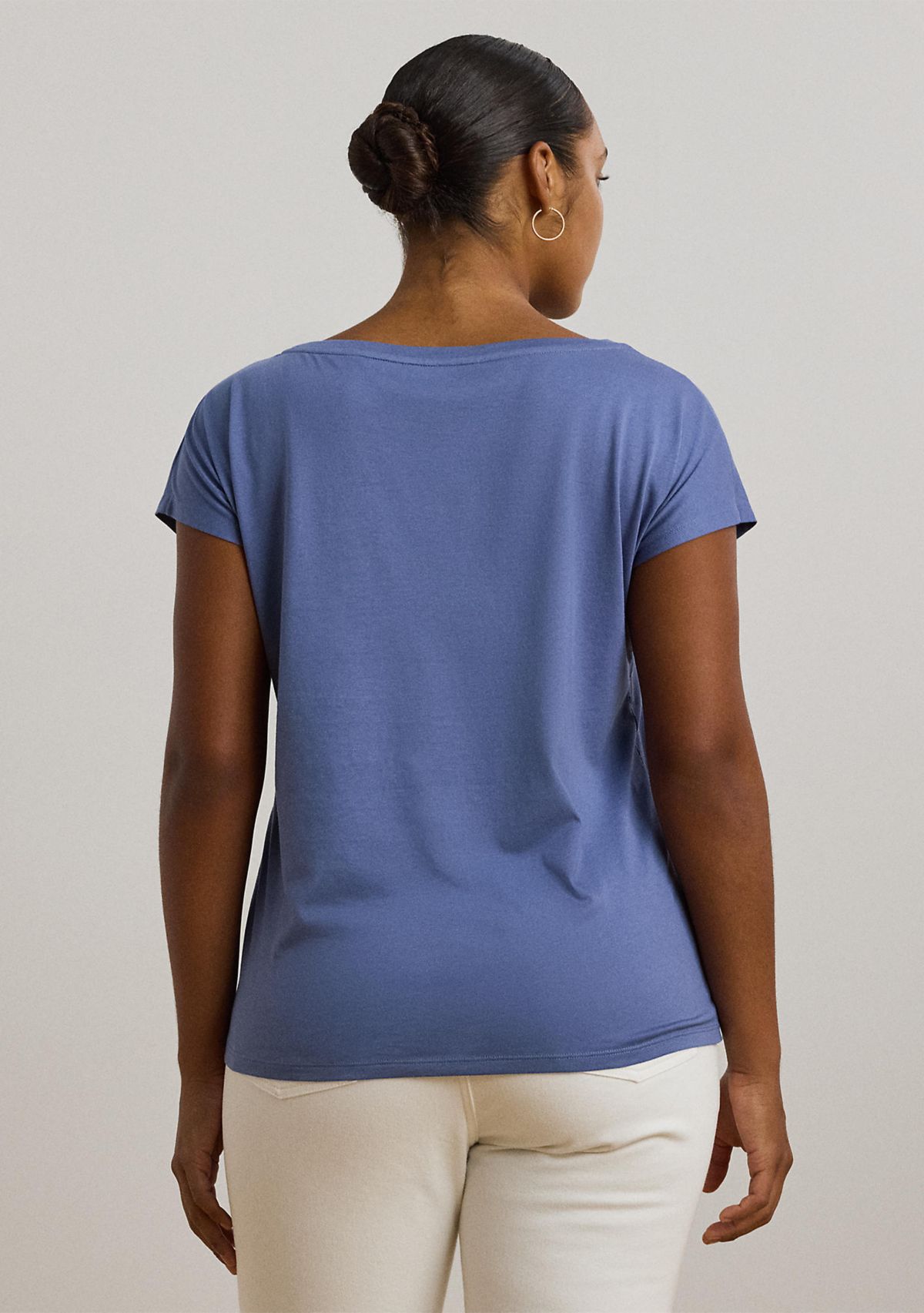 Cotton Blend Jersey Graphic T-Shirt