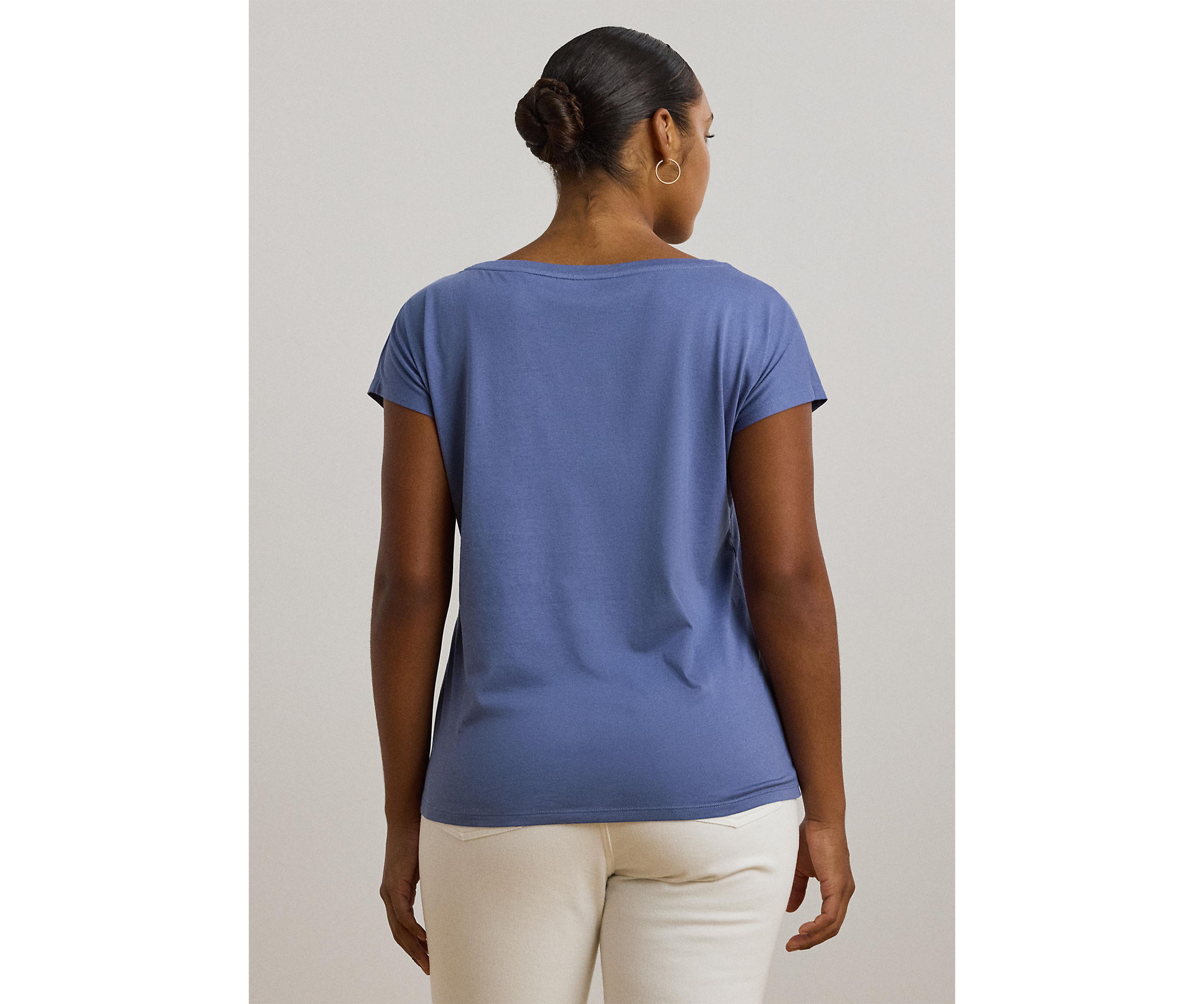 Cotton Blend Jersey Graphic T-Shirt
