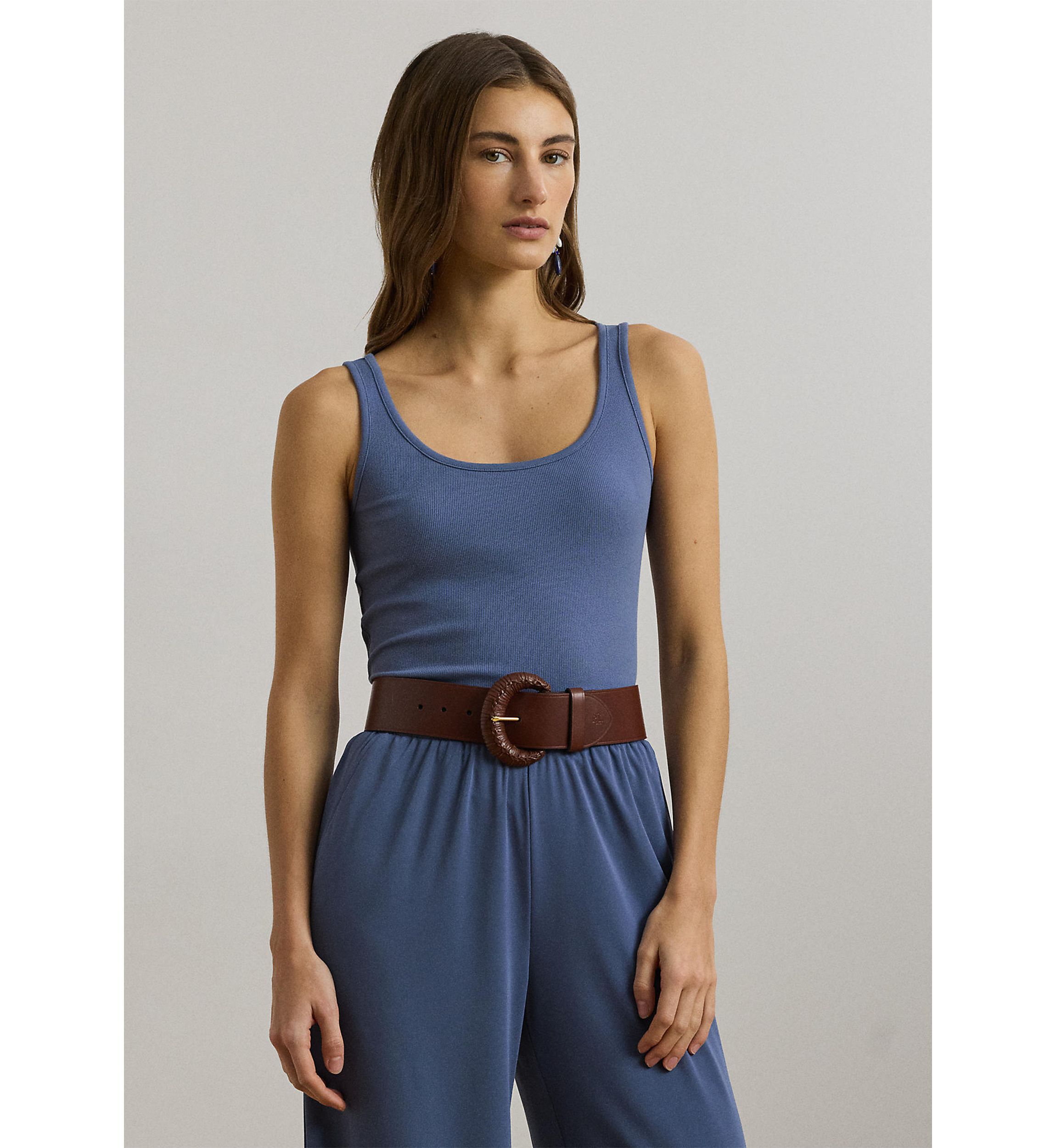 Stretch Cotton Tank Top