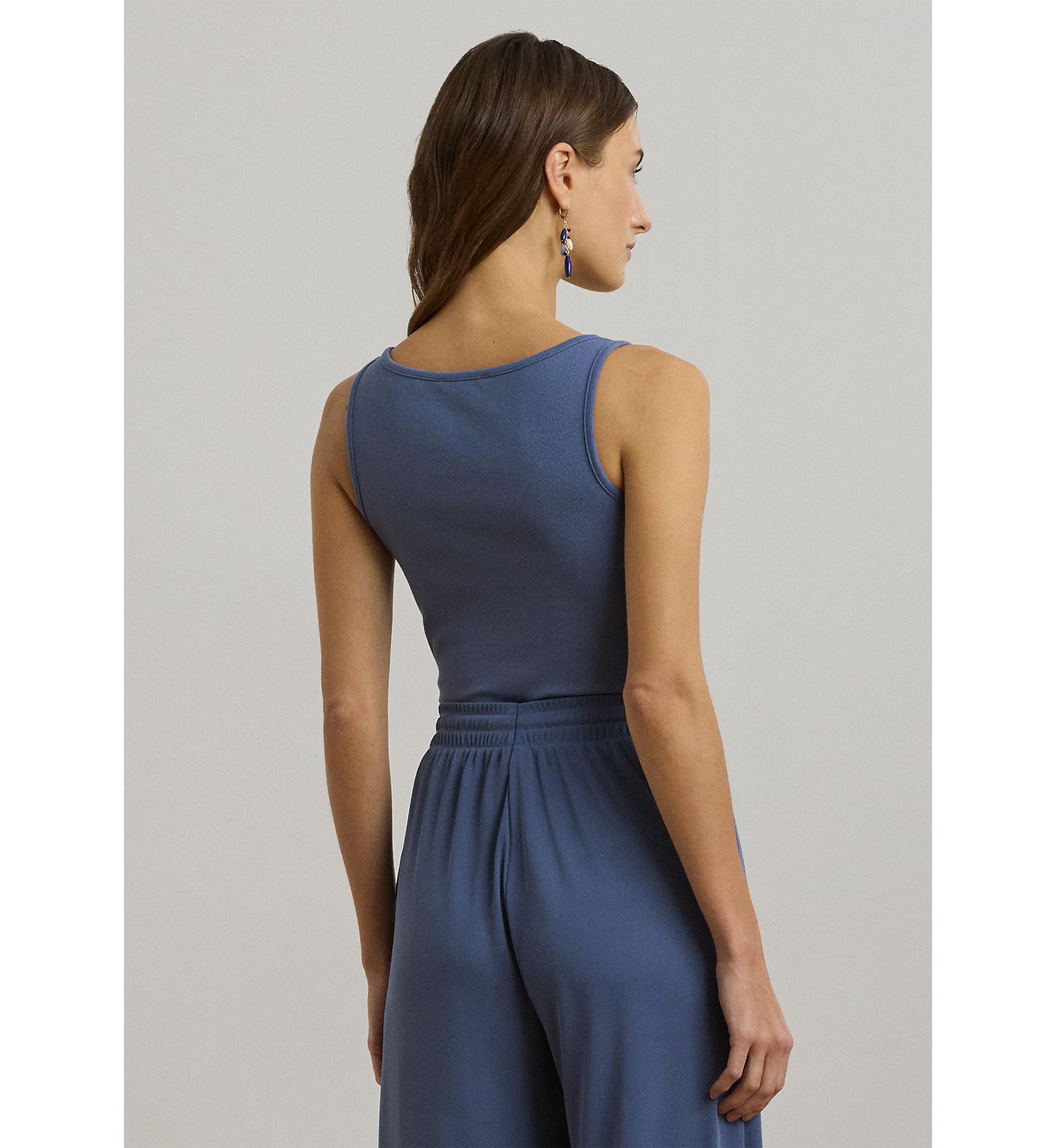 Stretch Cotton Tank Top