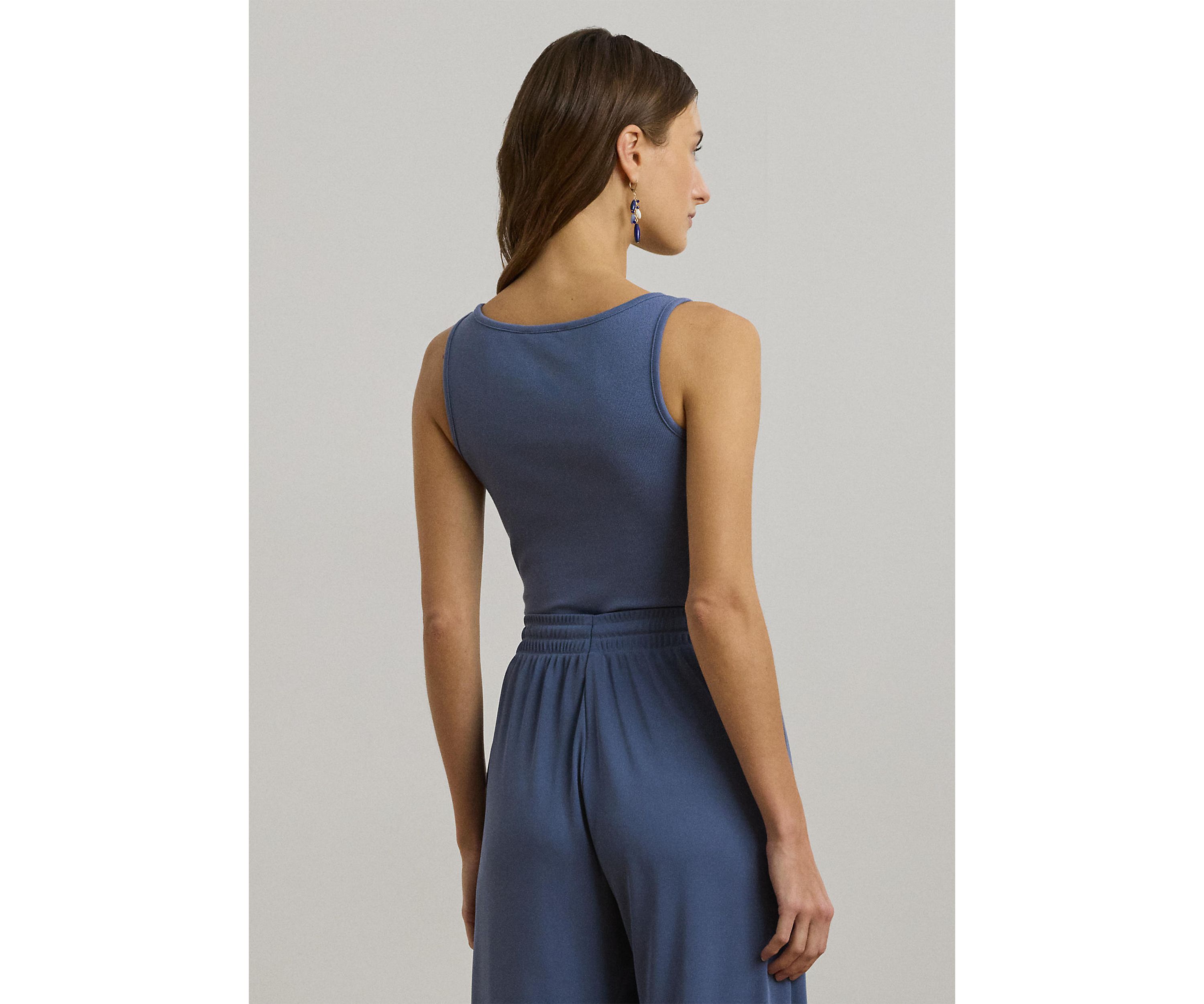Stretch Cotton Tank Top