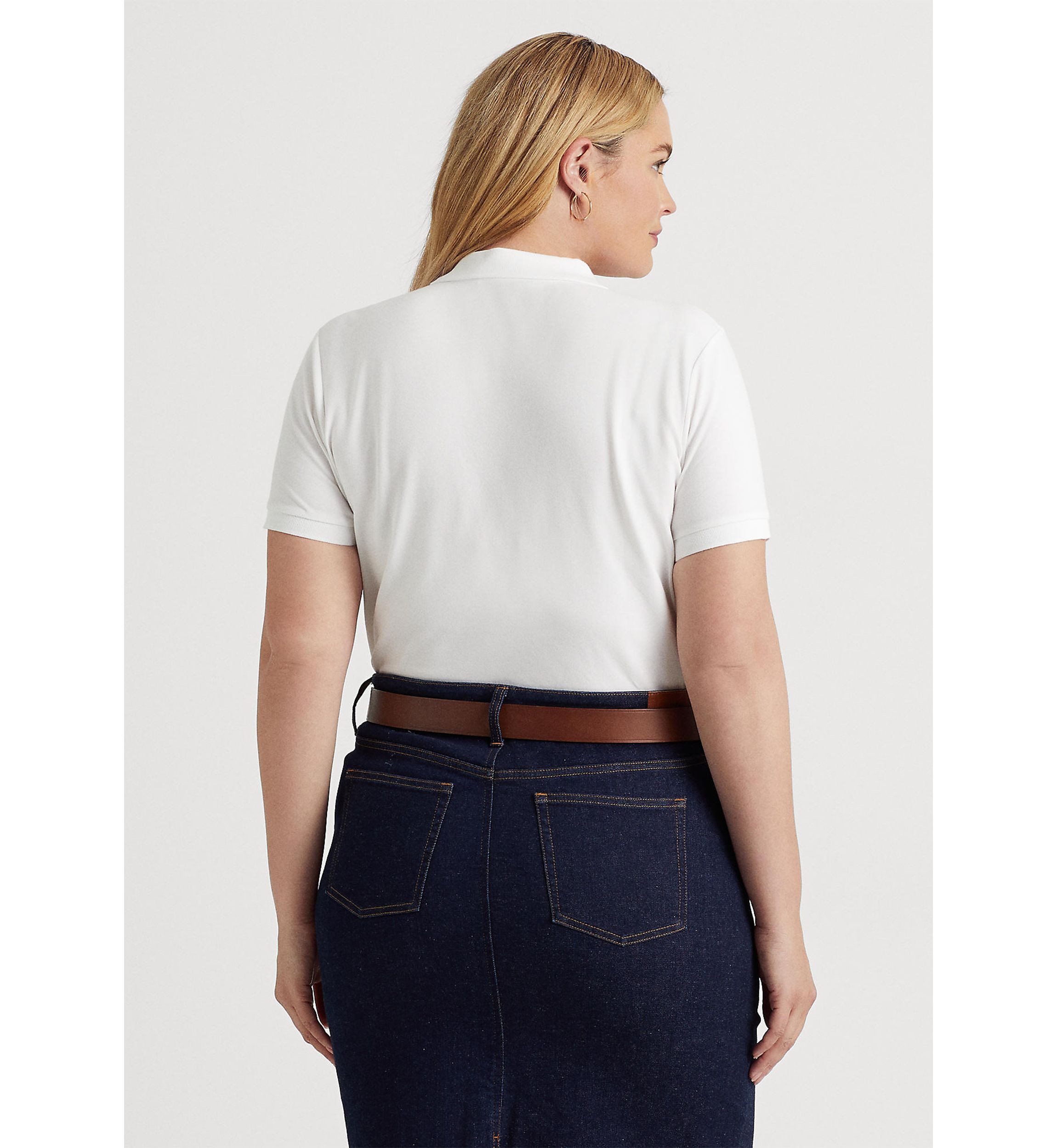 Plus Size Piqué Polo Shirt