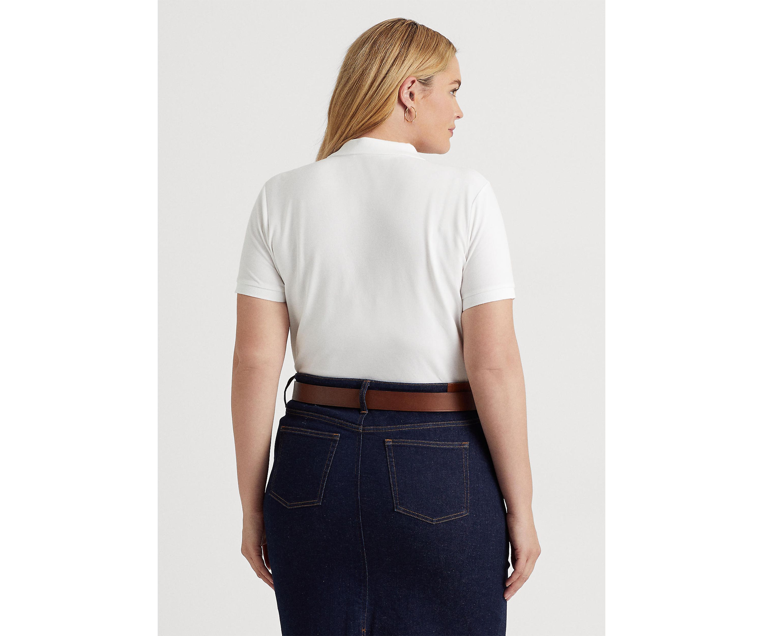 Plus Size Piqué Polo Shirt