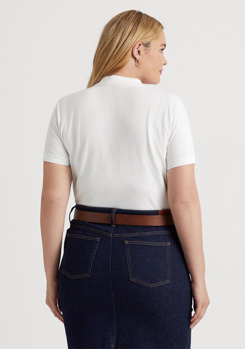 Plus Size Piqué Polo Shirt