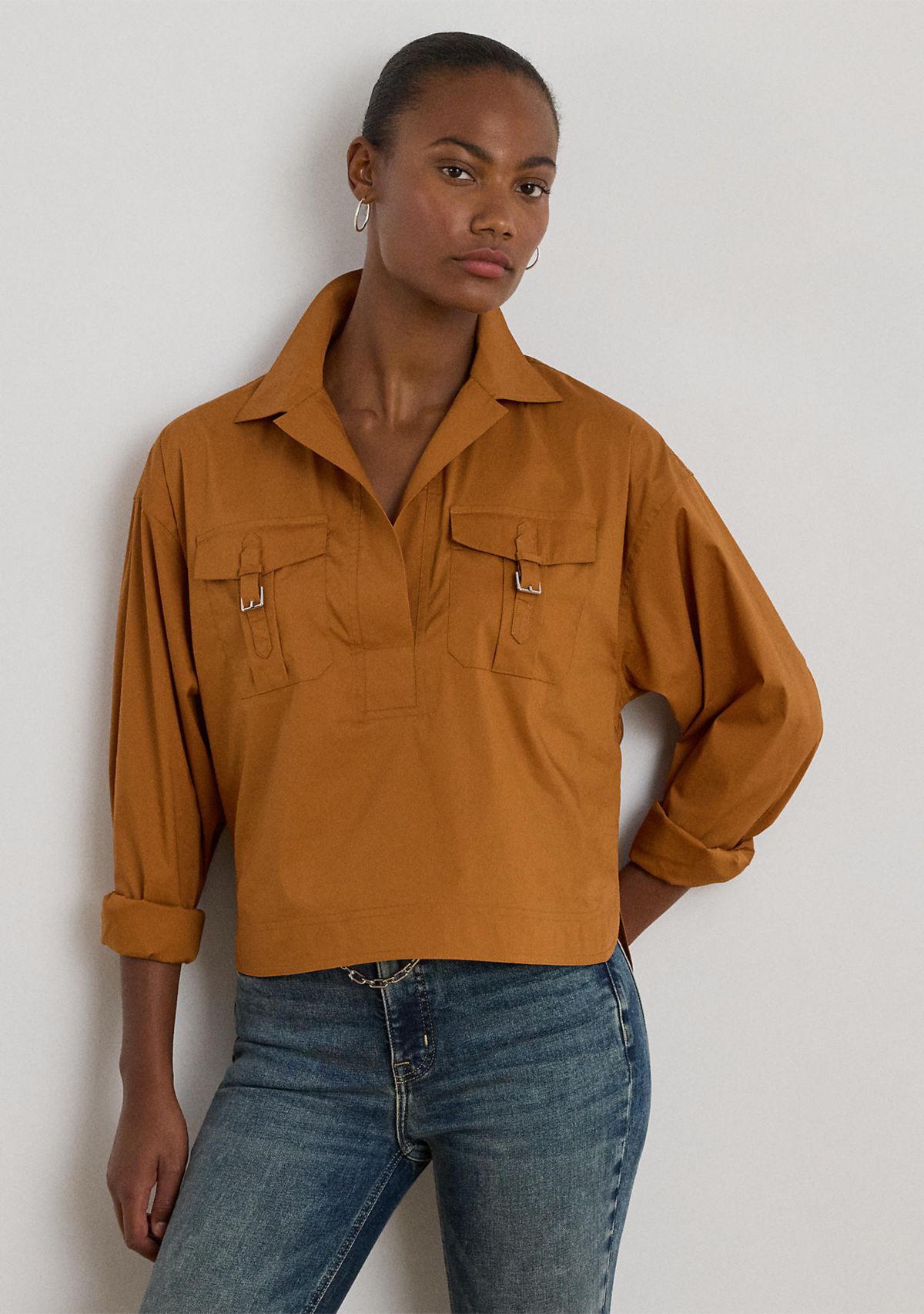 Womens Long Sleeve Wovens Shirt 