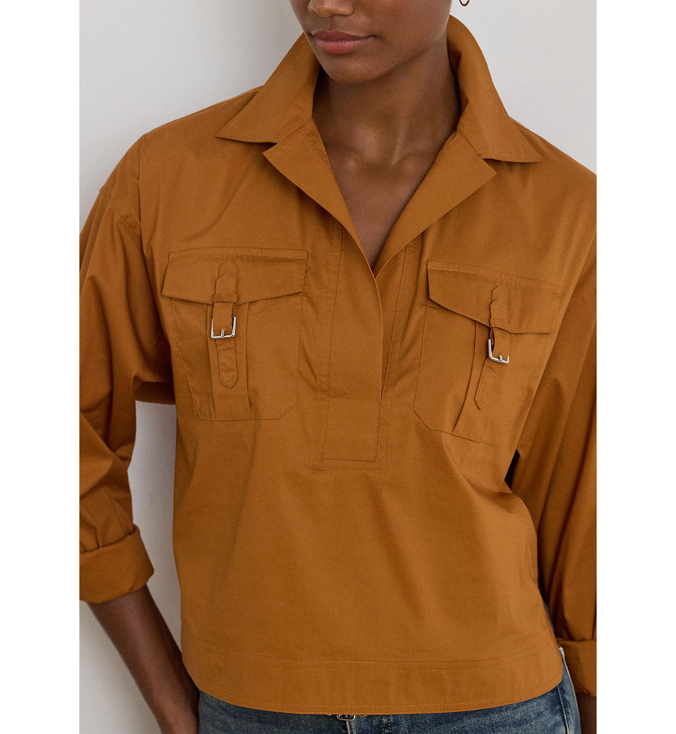 Womens Long Sleeve Wovens Shirt 