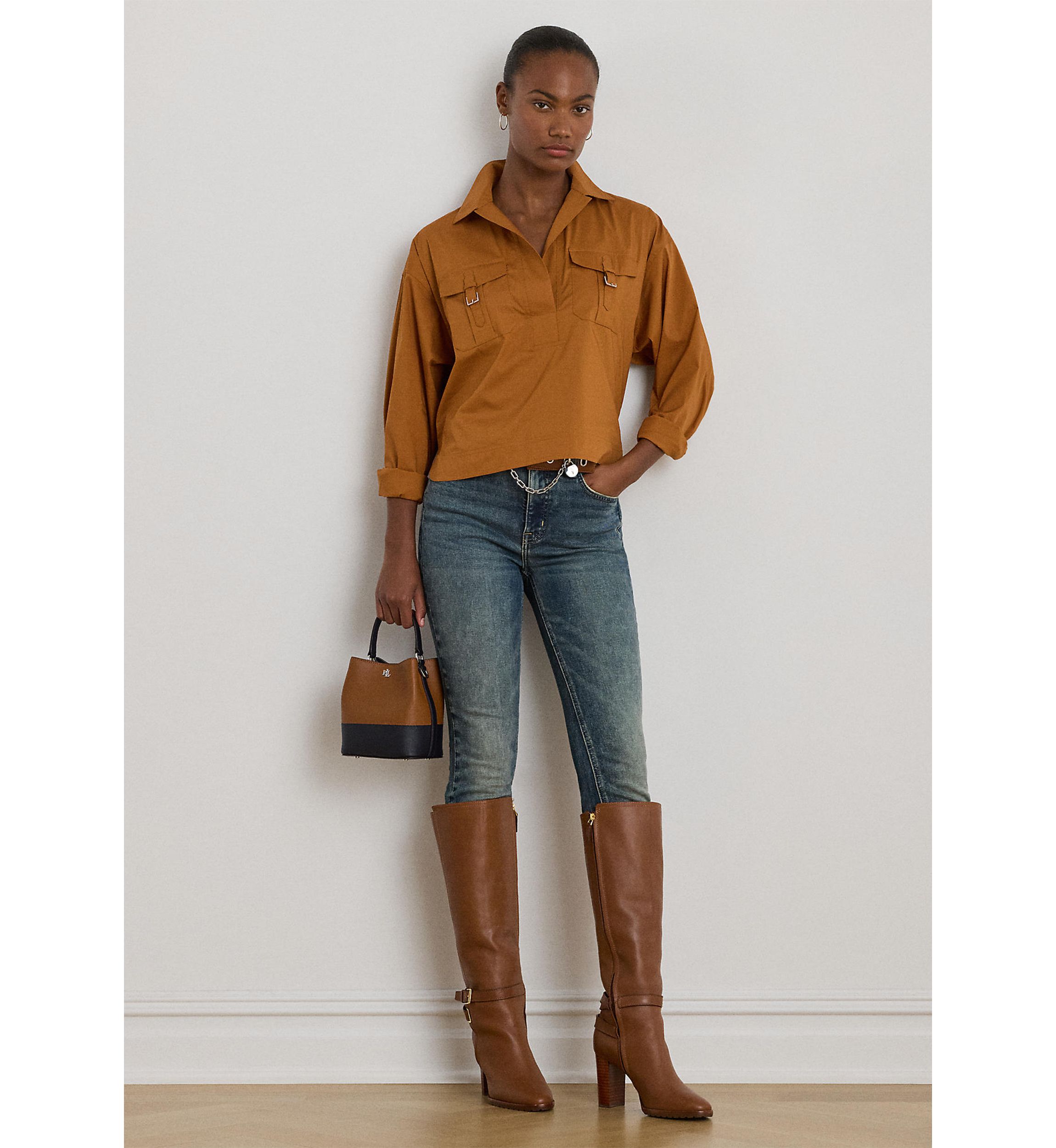 Womens Long Sleeve Wovens Shirt 