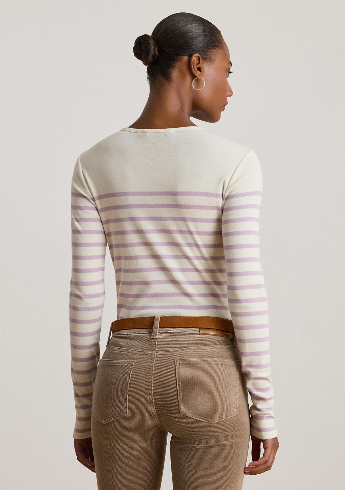 Striped Cotton Long-Sleeve Tee