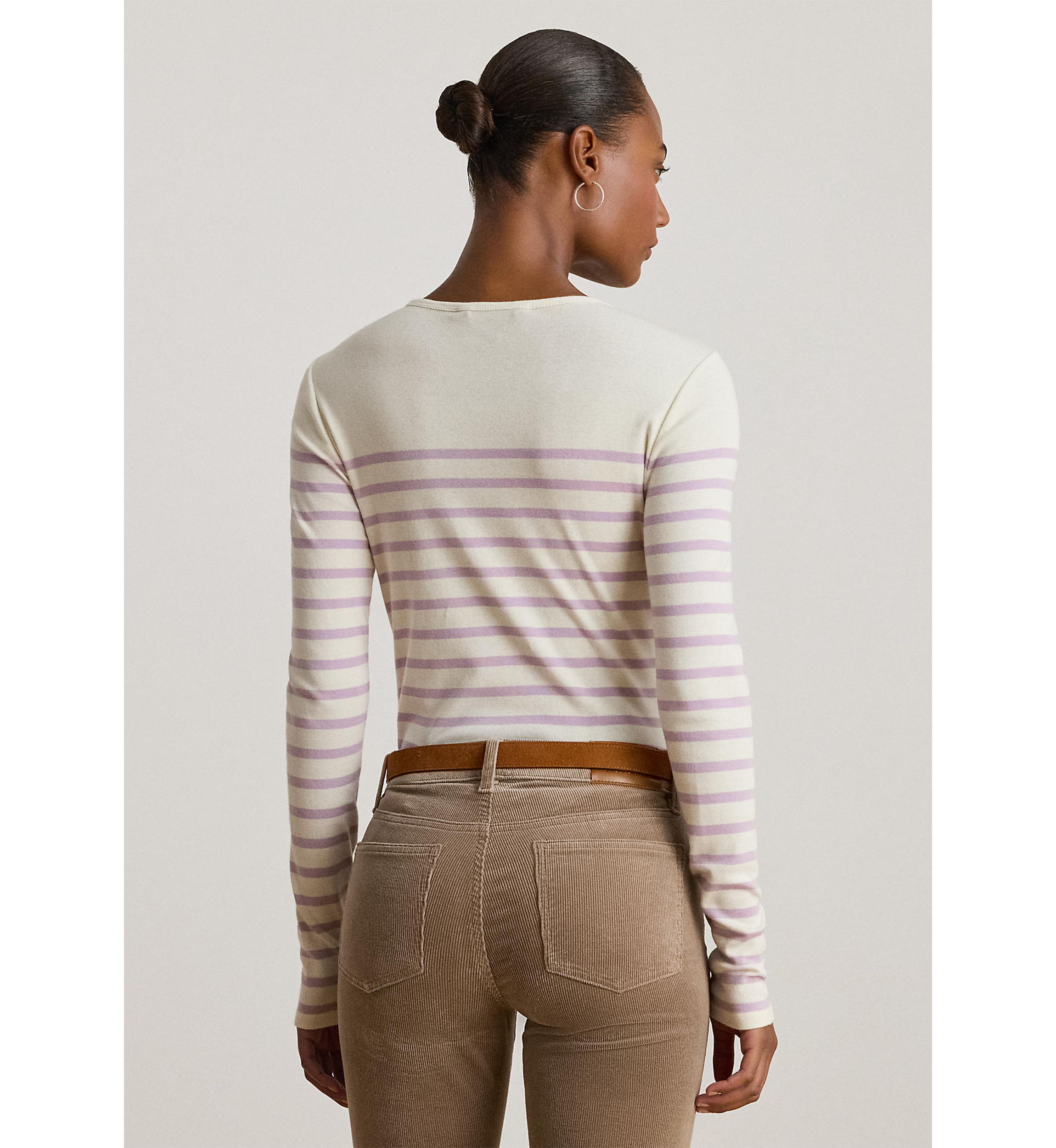 Striped Cotton Long-Sleeve Tee