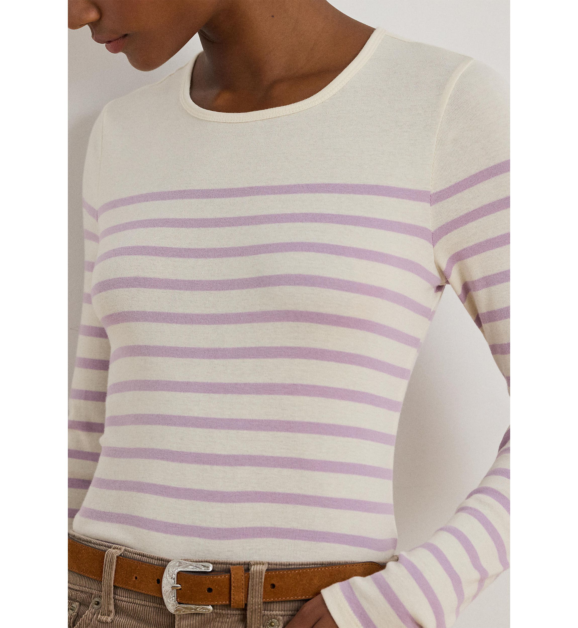 Striped Cotton Long-Sleeve Tee