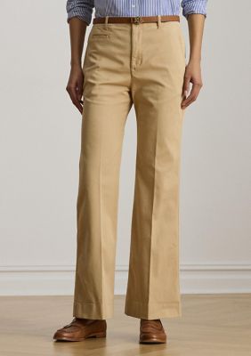 Lauren Ralph Lauren Women's Stretch Cotton Chino Flare Pants