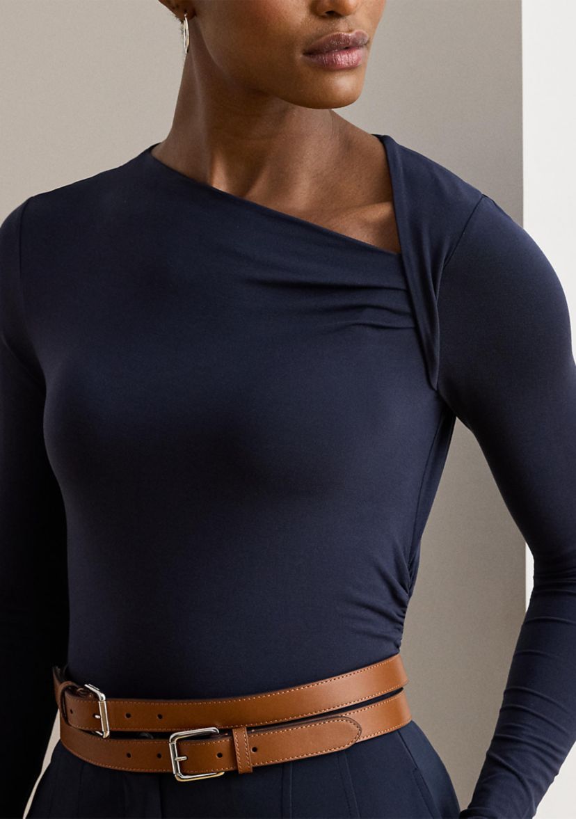 Stretch Jersey Asymmetrical Top