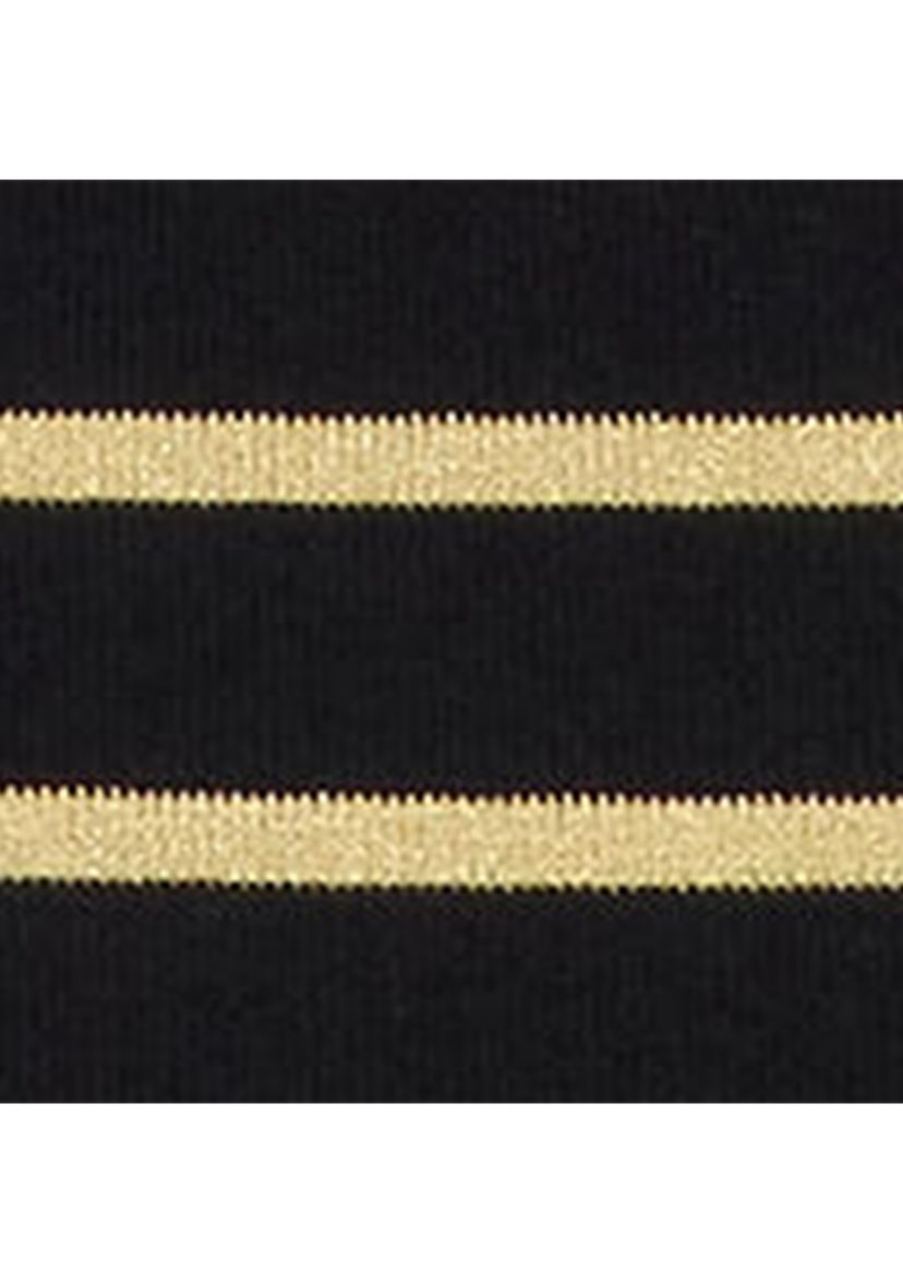 Womens Metallic Striped Boatneck Tee