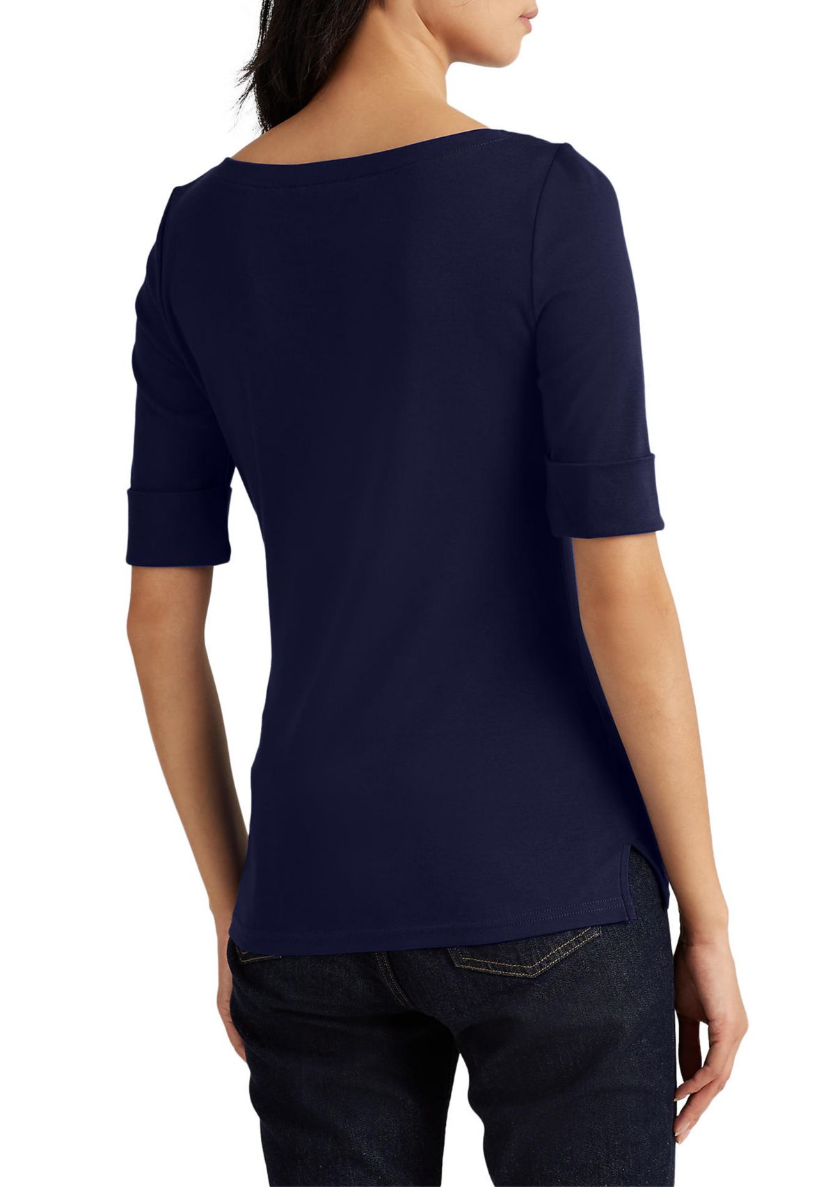 Cotton Boatneck Top