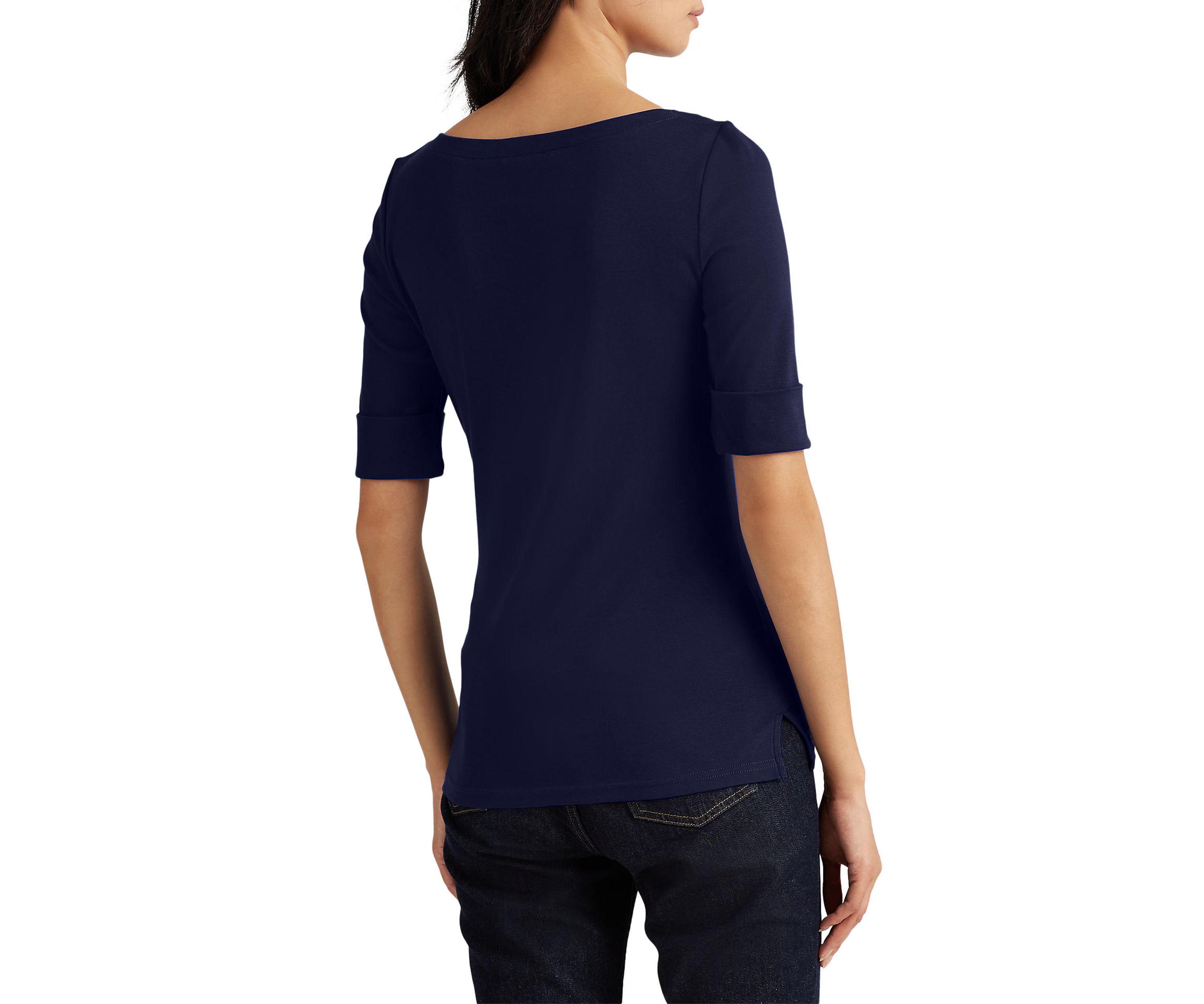 Cotton Boatneck Top