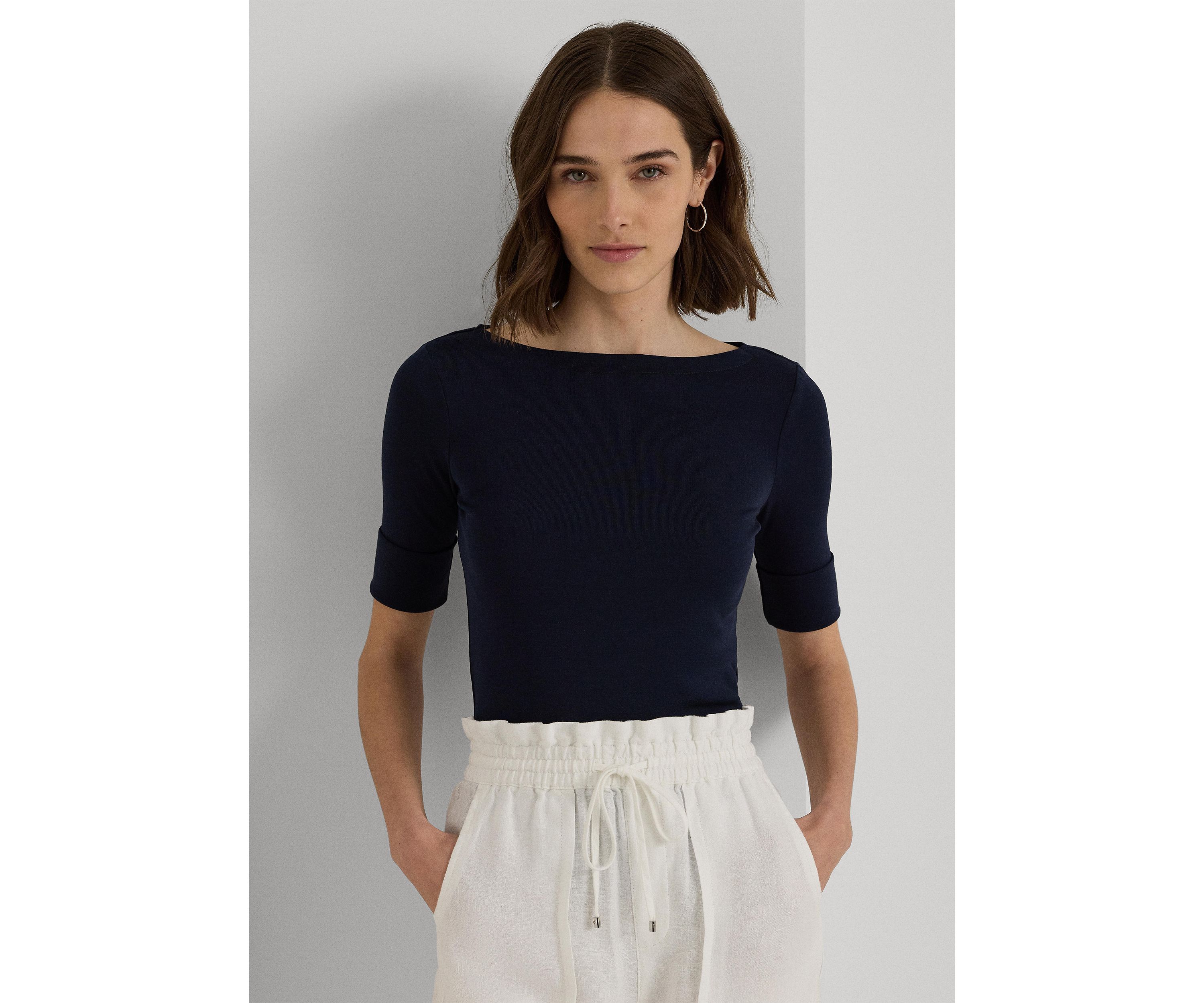  Elbow Sleeve Knit Top
