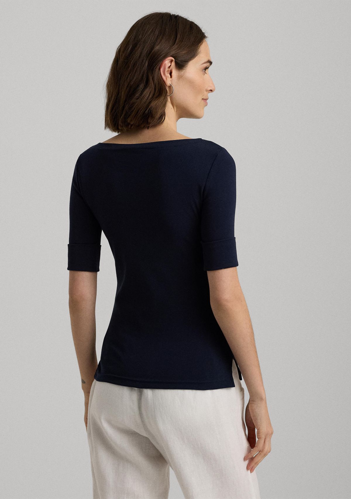  Elbow Sleeve Knit Top