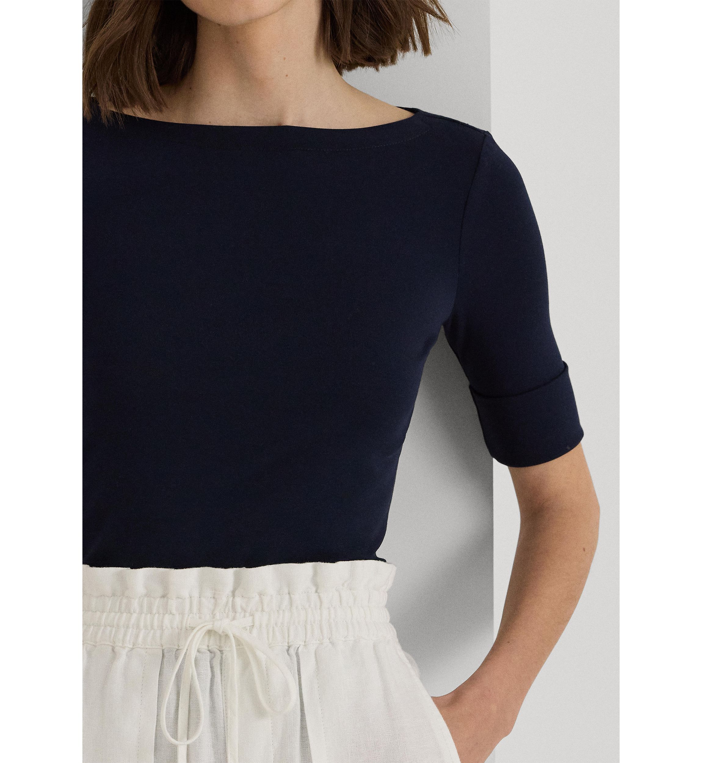  Elbow Sleeve Knit Top
