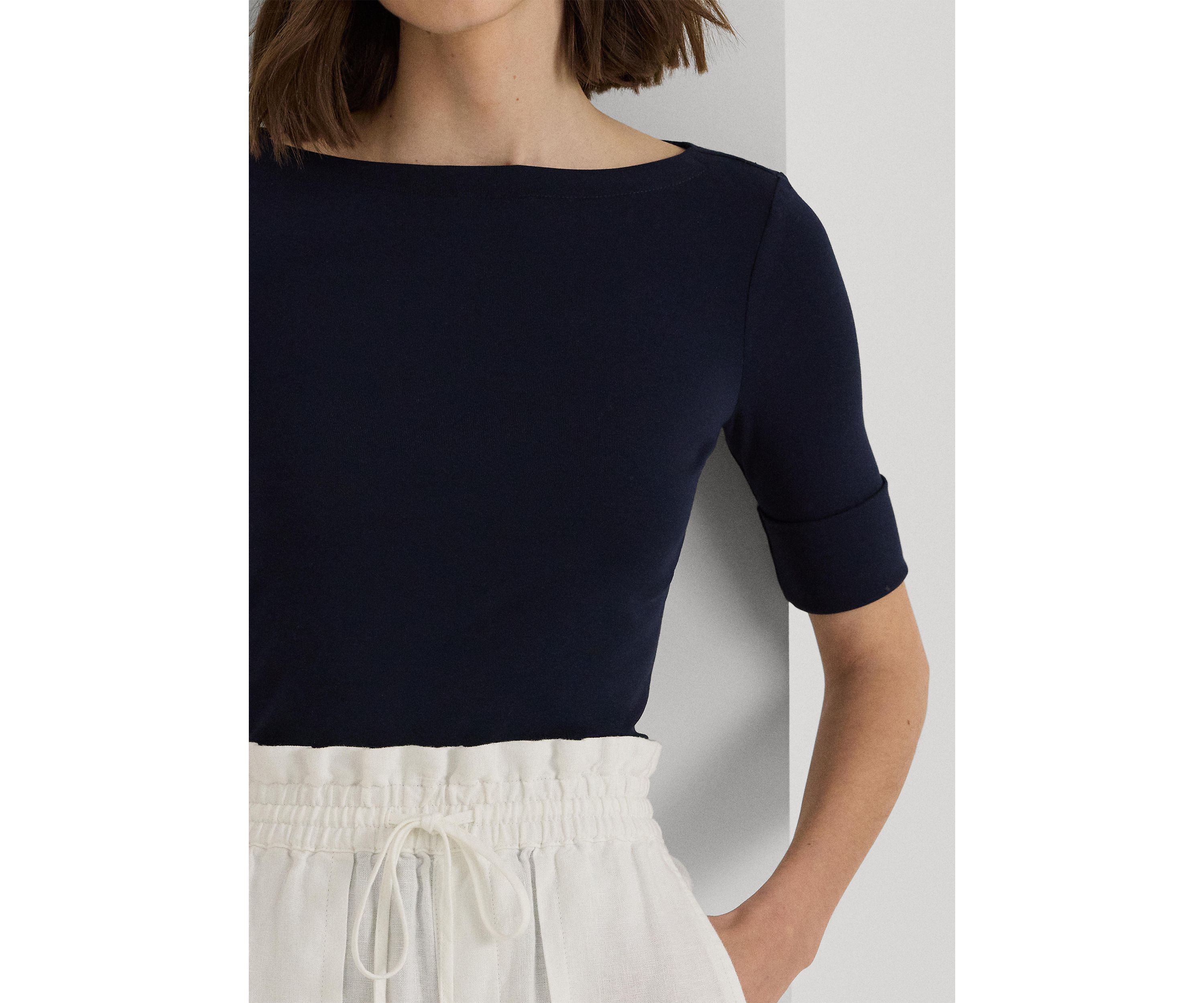  Elbow Sleeve Knit Top
