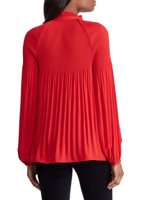Lauren Ralph Lauren Georgette Tie Neck Top Belk