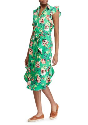 Lauren Ralph Lauren Floral Crepe Sleeveless Dress | belk