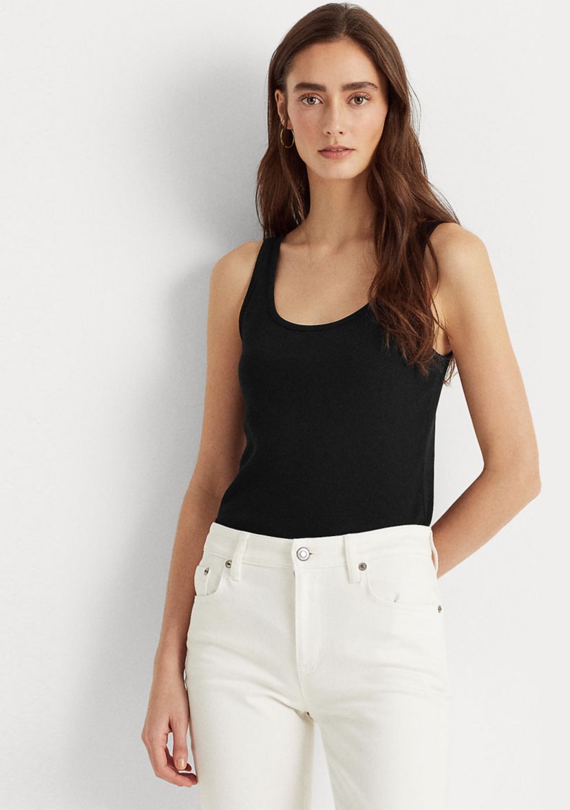 Stretch Cotton Tank Top