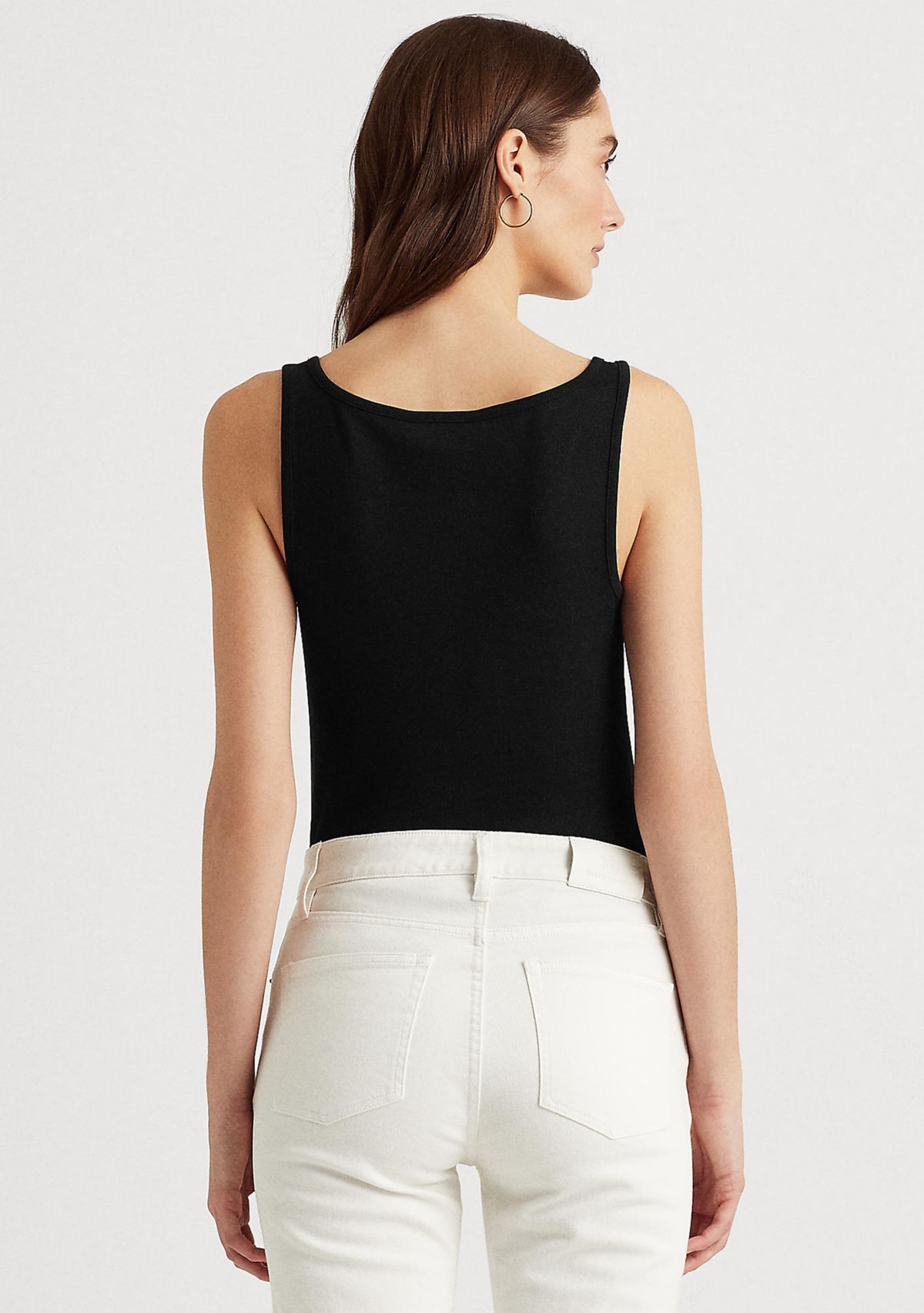 Stretch Cotton Tank Top