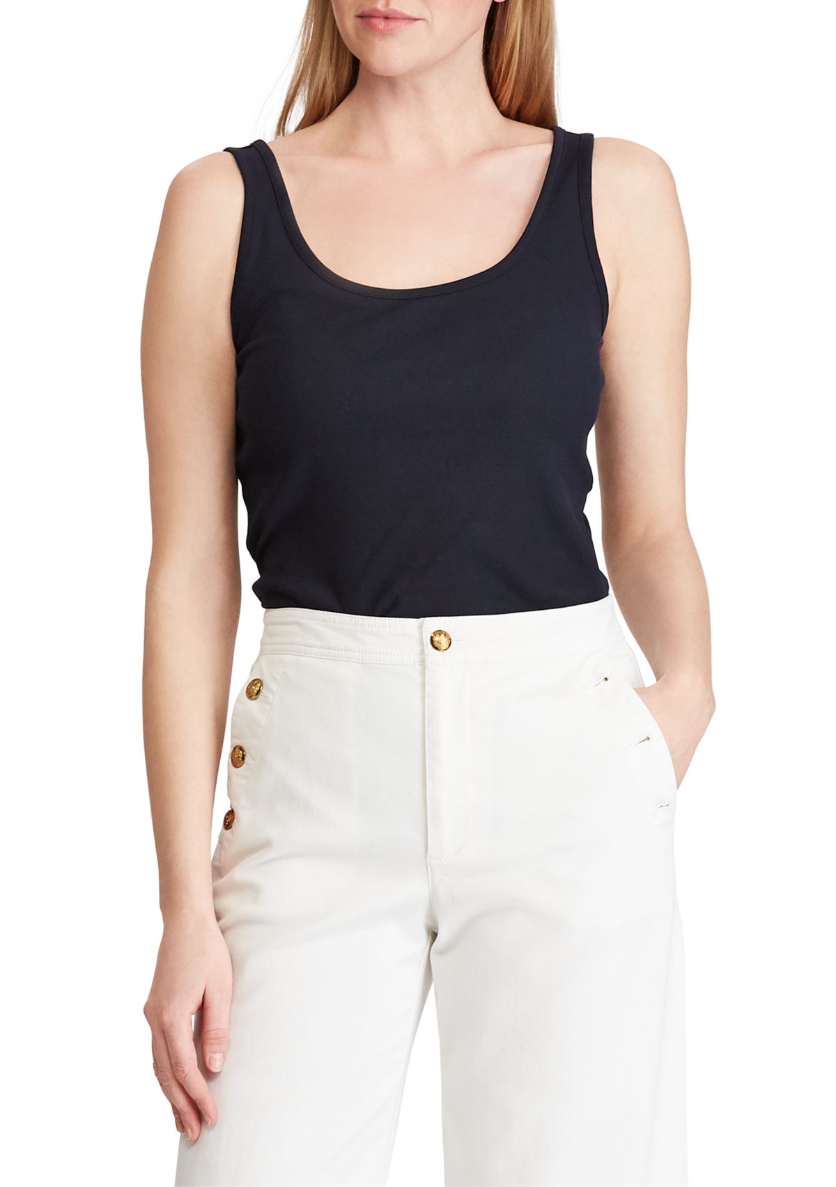 Stretch Cotton Tank Top