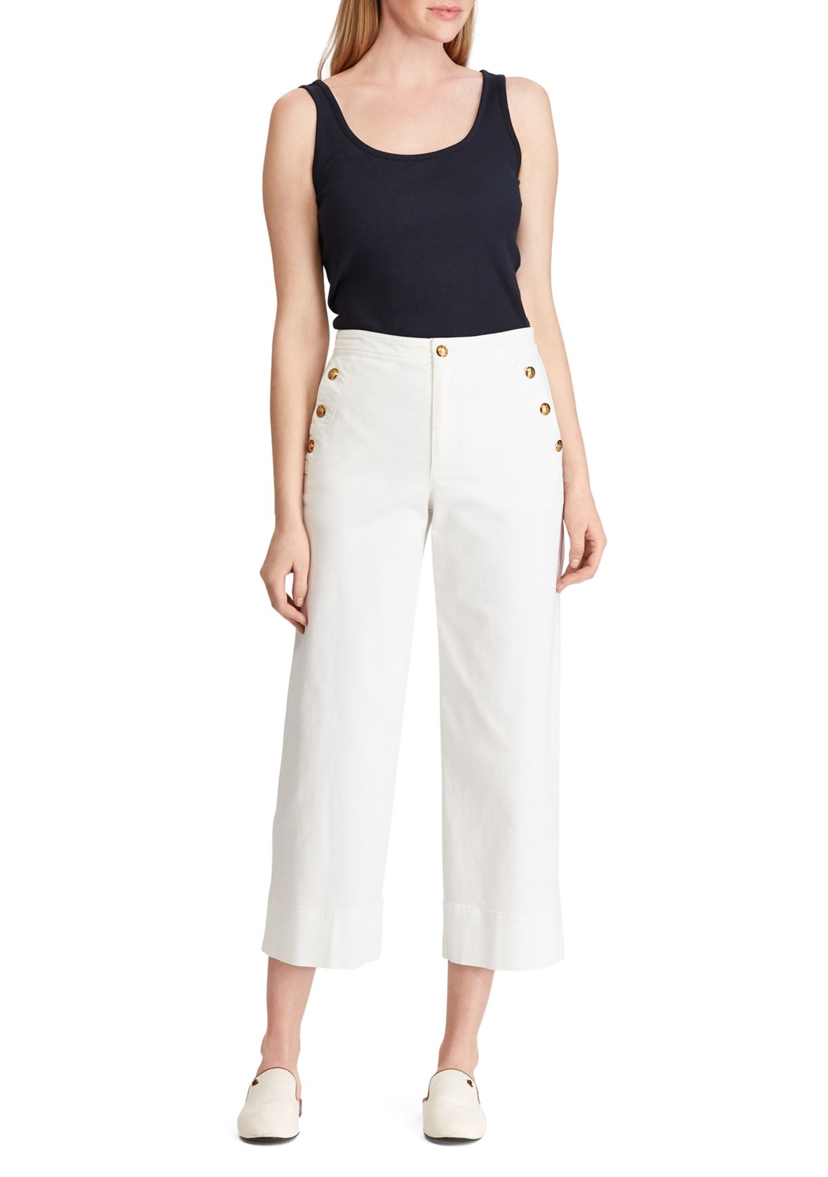 Stretch Cotton Tank Top