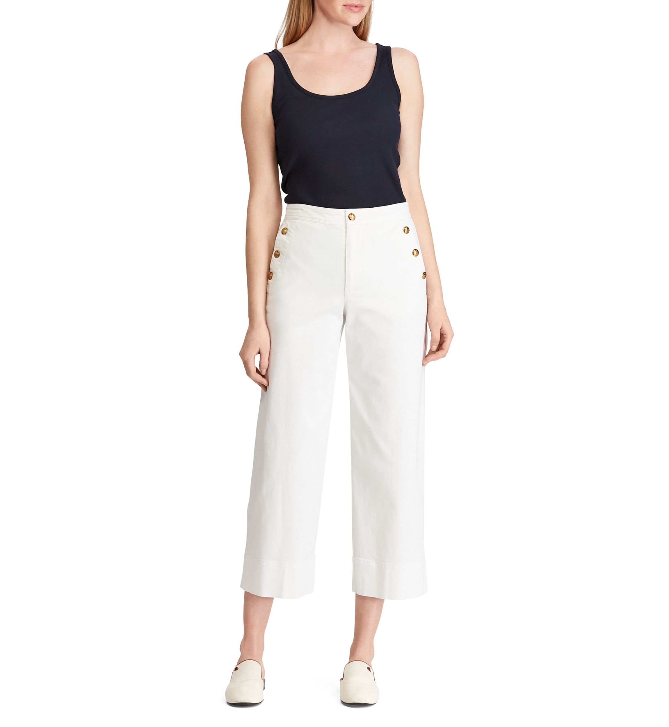 Stretch Cotton Tank Top