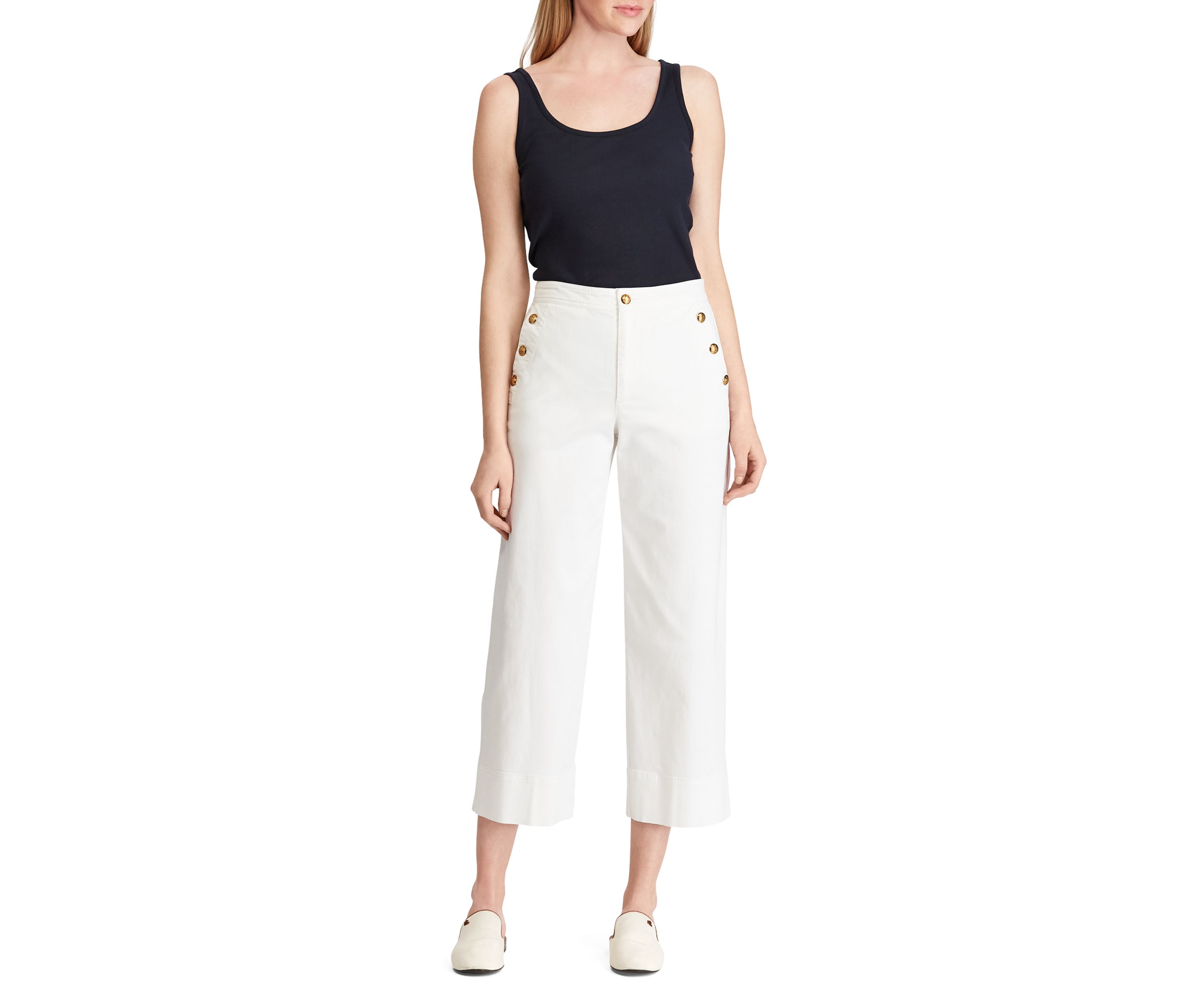 Stretch Cotton Tank Top