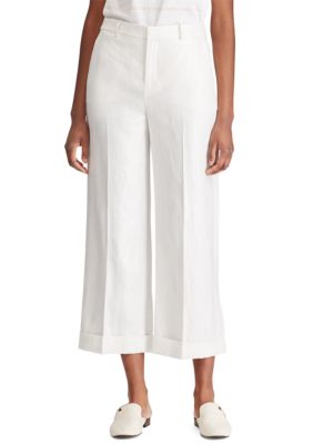 Lauren Ralph Lauren Linen Blend Wide Leg Pants | belk