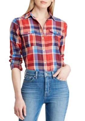 Lauren Ralph Lauren Plaid Twill Shirt | belk